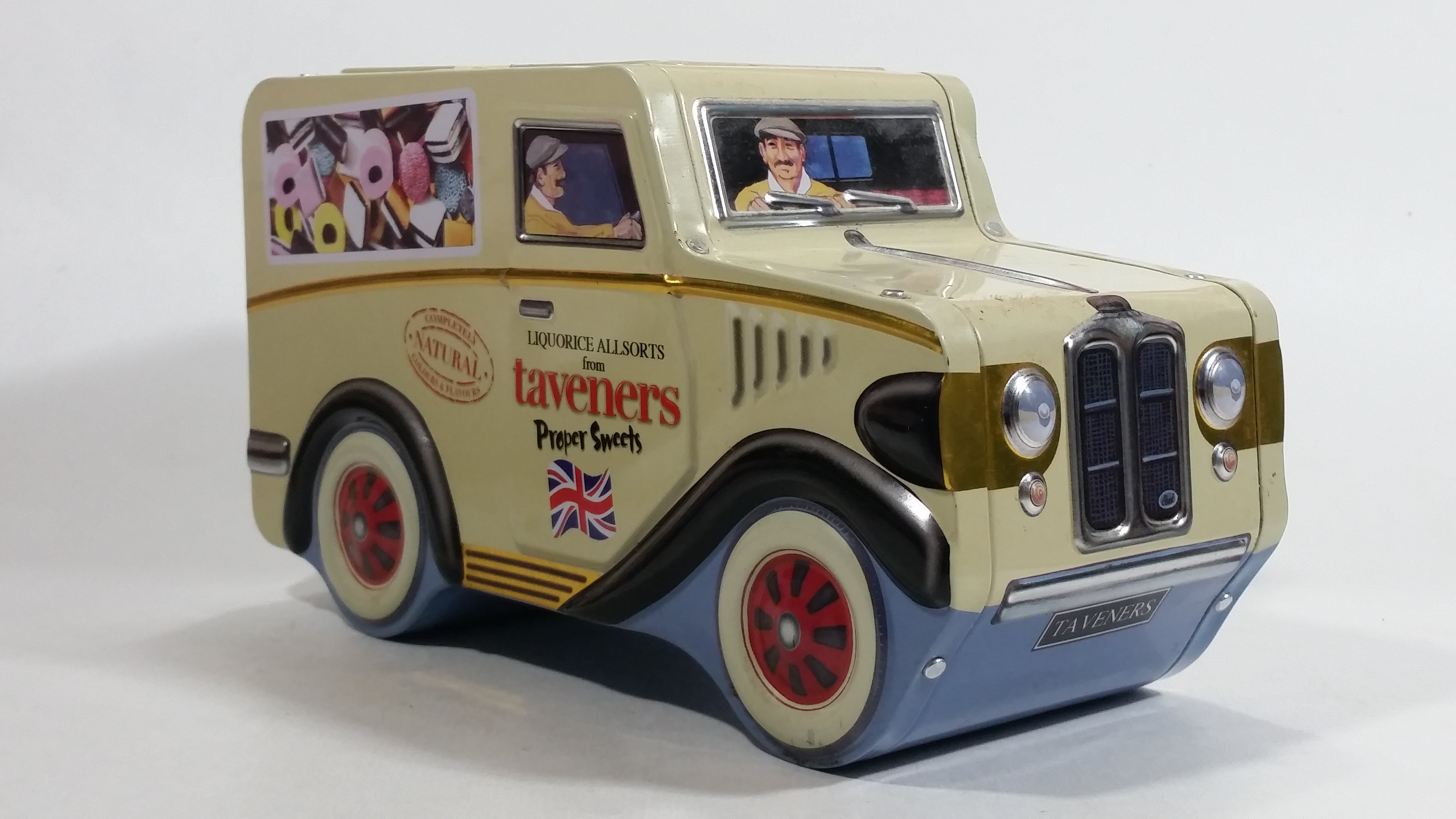 Taveners Proper Sweets Liquorice All Sorts Delivery Truck Shaped Tin Metal Candy Container 5