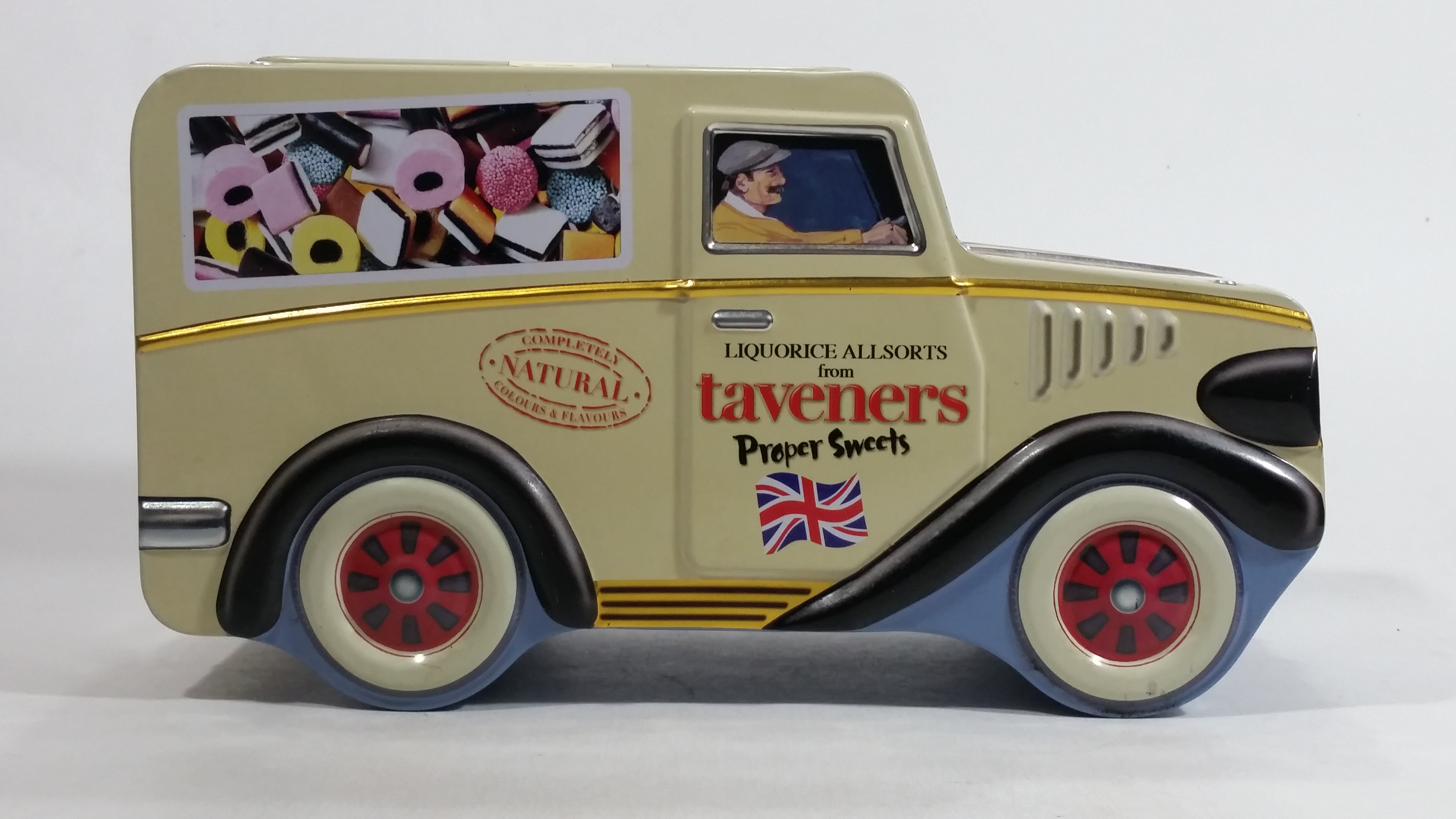 Taveners Proper Sweets Liquorice All Sorts Delivery Truck Shaped Tin Metal Candy Container 6