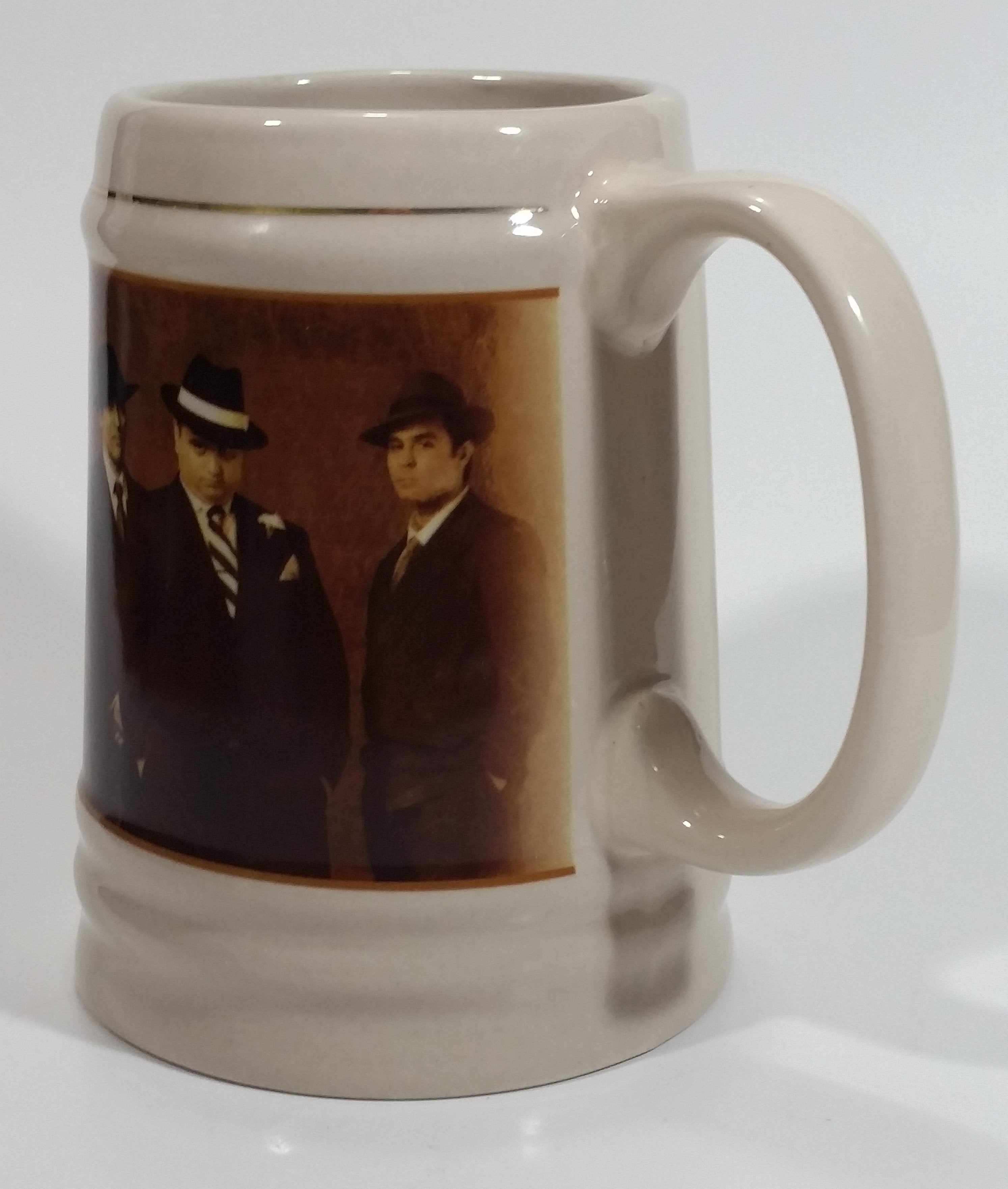 Sleeman Notoriously Good Since 1834 The Clear Bottle With A Shady Past Beer Mug Al Capone Mob Gangster Breweriana Collectible 3