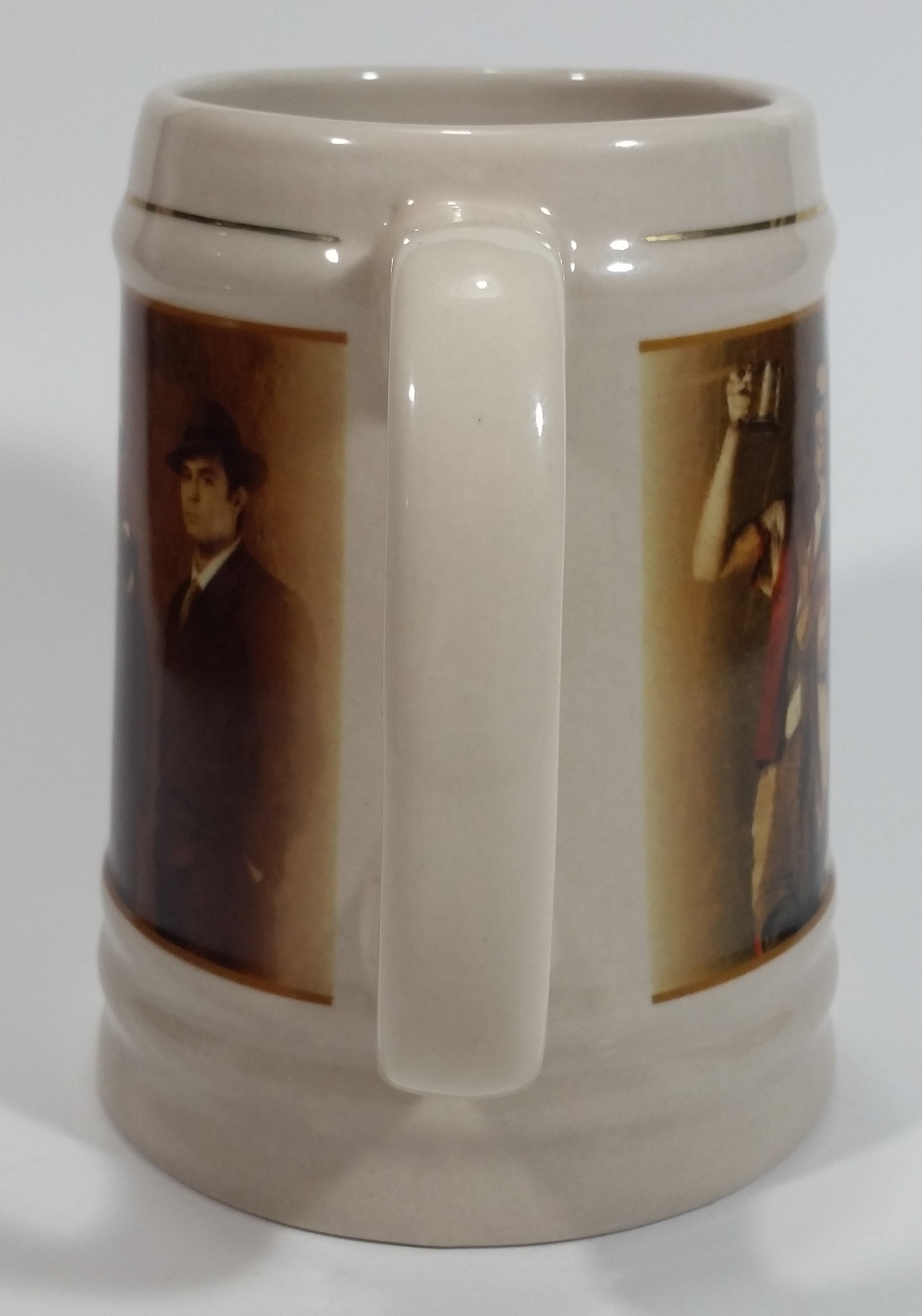 Sleeman Notoriously Good Since 1834 The Clear Bottle With A Shady Past Beer Mug Al Capone Mob Gangster Breweriana Collectible 4