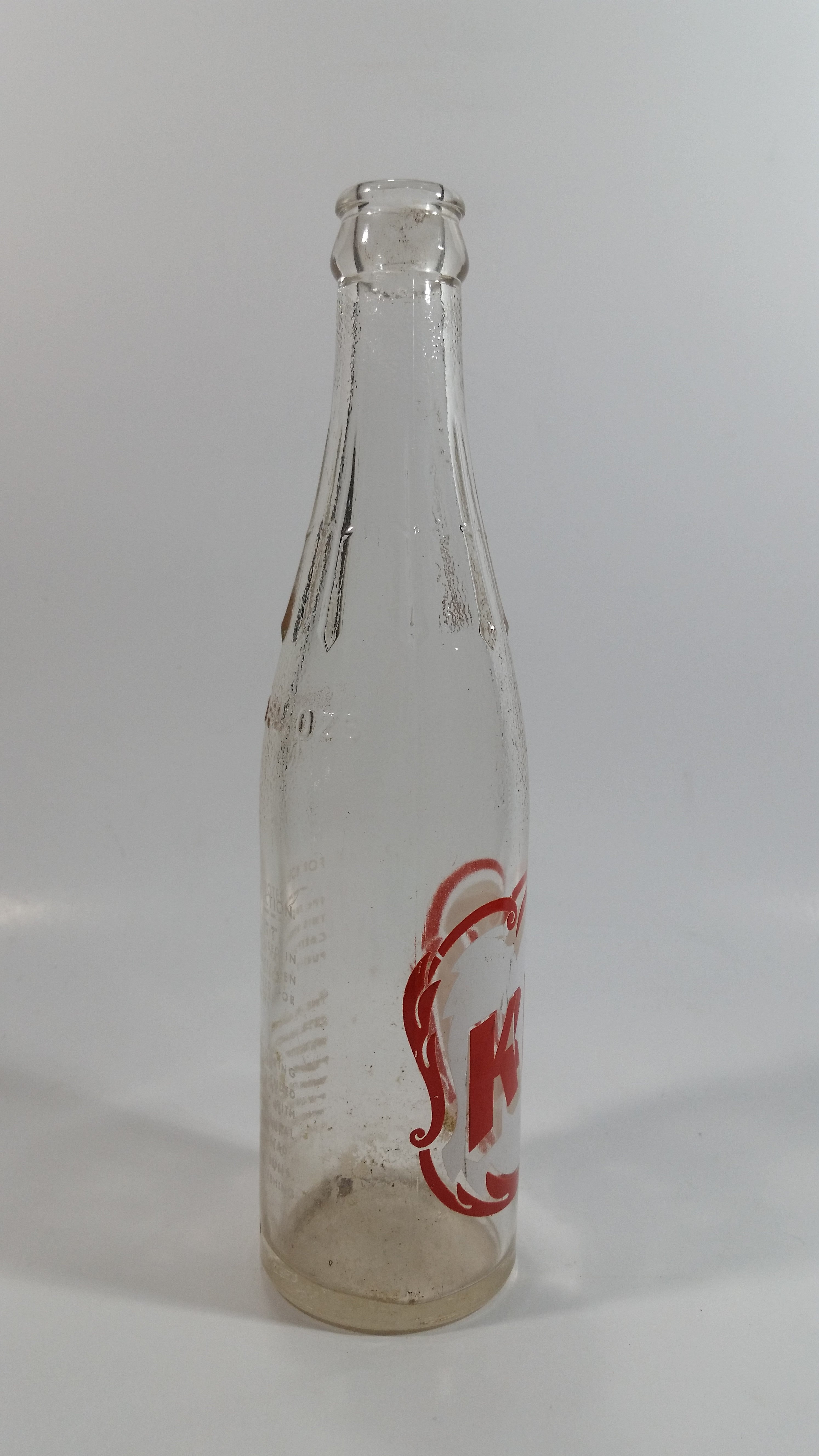 Vintage Rare KIK Cola Coke Cola Soda Pop 10 Fl oz. Clear Glass Bottle 6