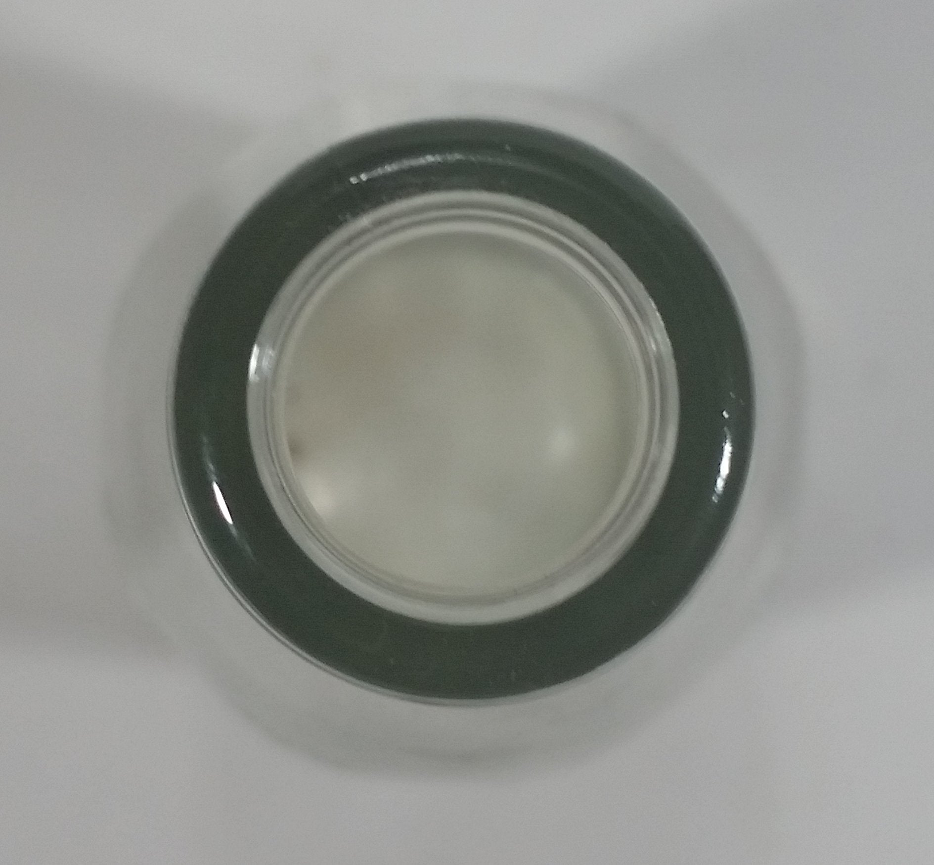 Vintage Clear Indented Half Blurred Glass Beverage Bottle 6