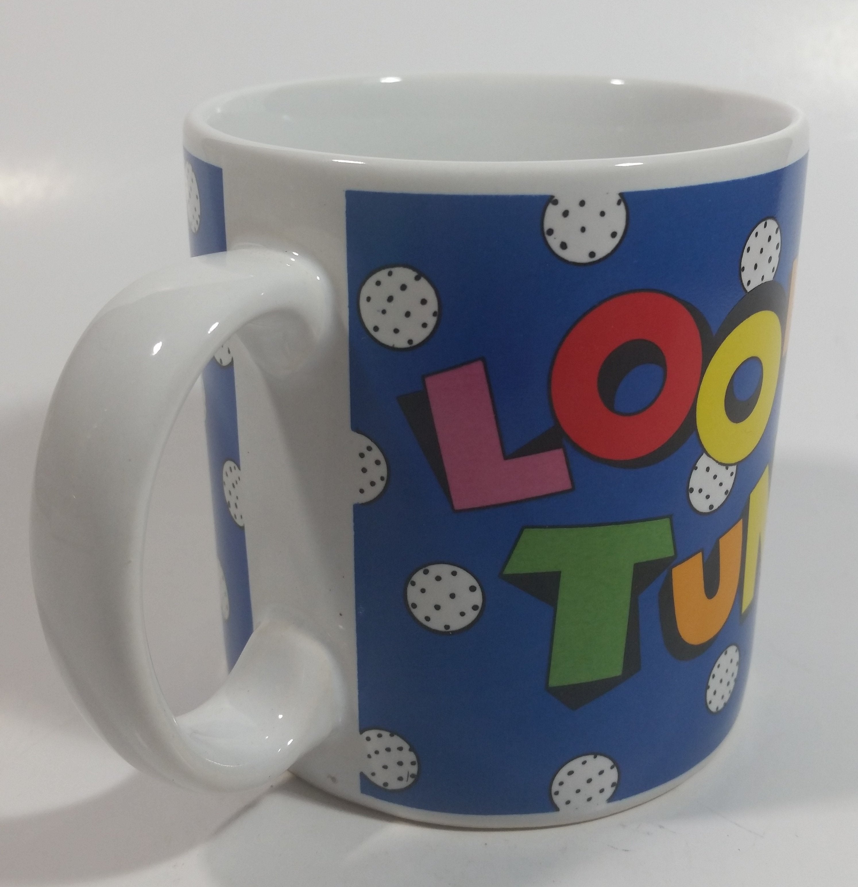 1994 Sakura Looney Tunes Daffy Duck Golf Themed Cartoon Character Ceramic Coffee Mug Television Collectible 4
