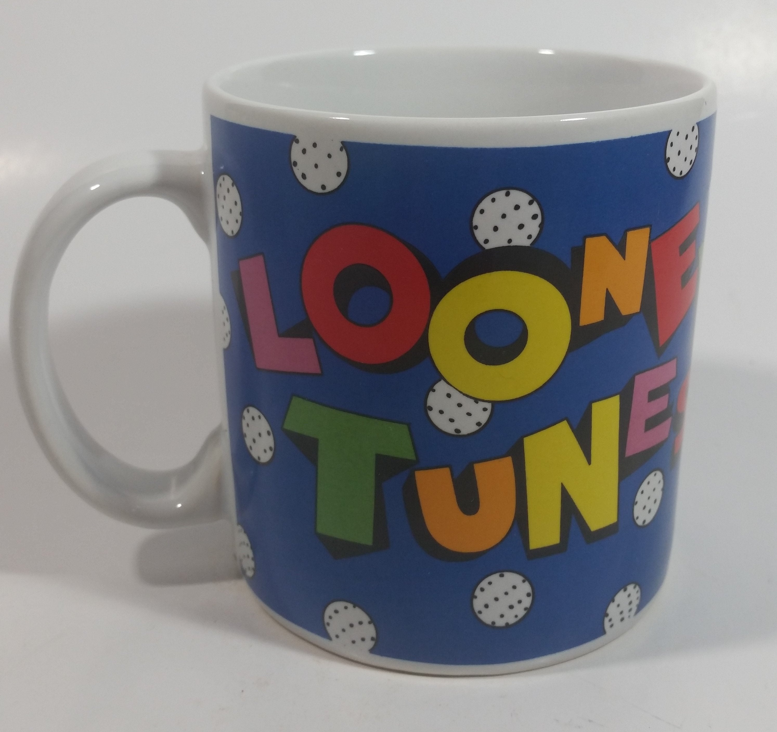 1994 Sakura Looney Tunes Daffy Duck Golf Themed Cartoon Character Ceramic Coffee Mug Television Collectible 5