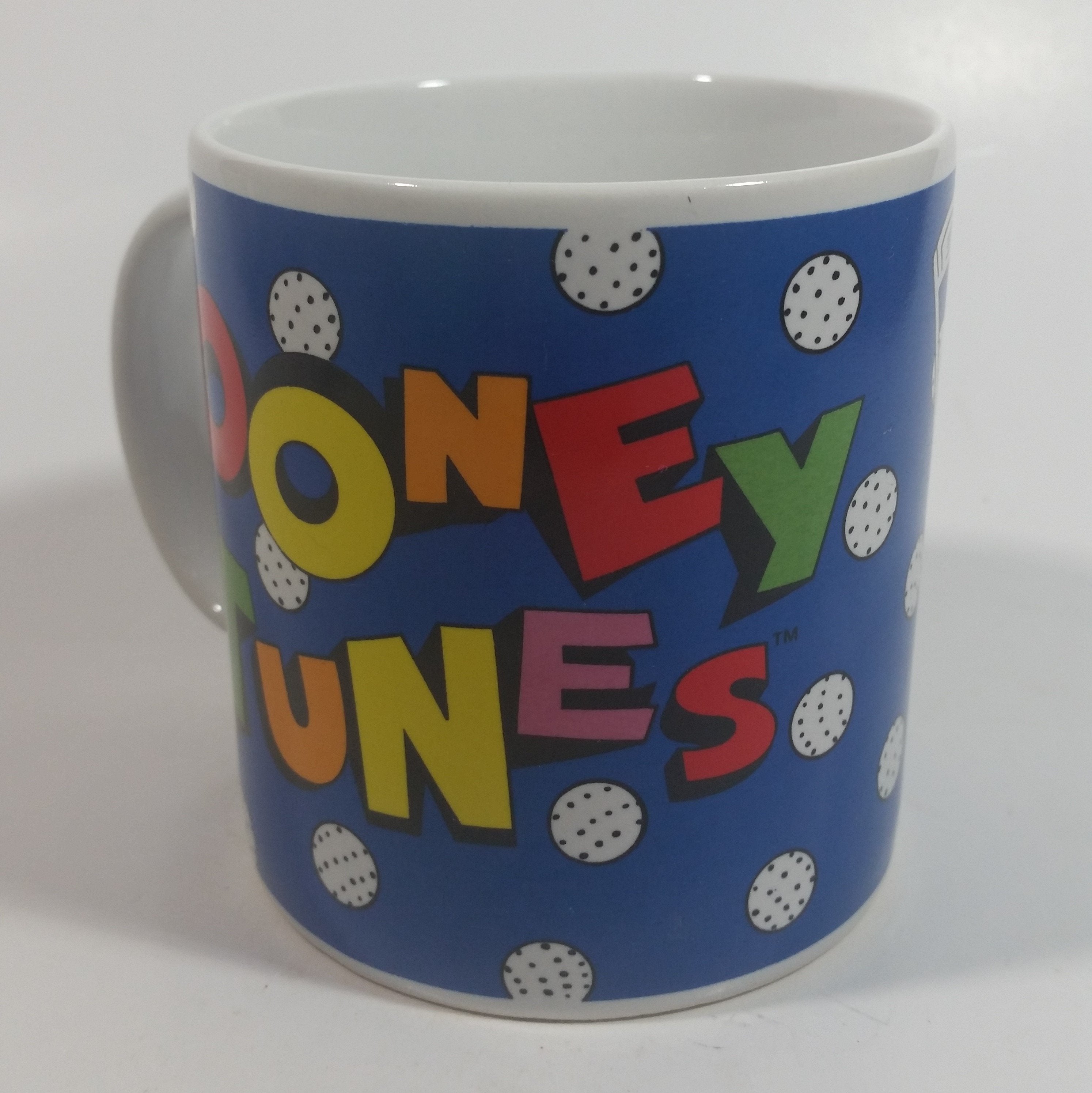 1994 Sakura Looney Tunes Daffy Duck Golf Themed Cartoon Character Ceramic Coffee Mug Television Collectible 6