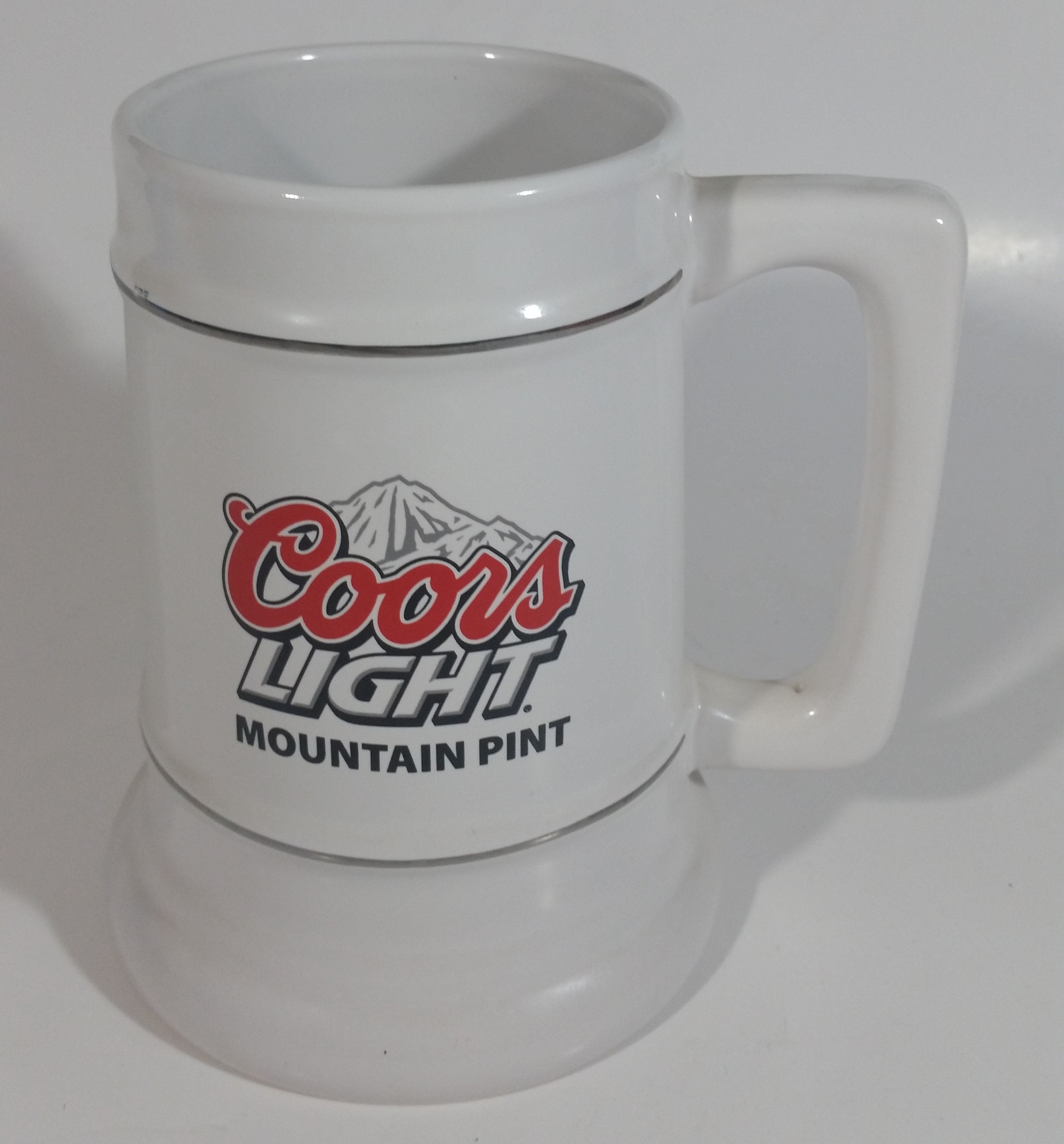 Coors Light Beer Mountain Pint 6" Tall Stein Mug Breweriana Collectible Drinkware 12