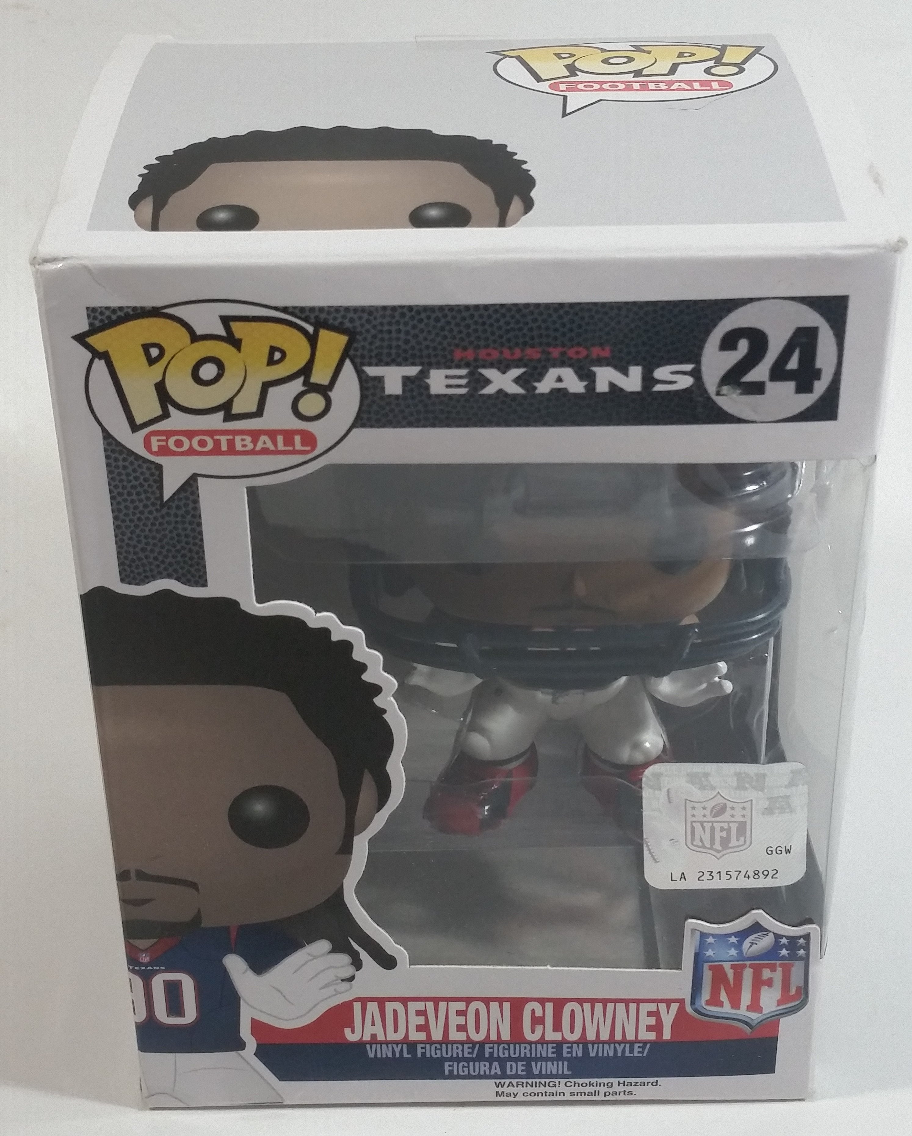 2014 Funko Pop! NFL Houston Texans Football Team 29 Jadeveon Clowney #24 Toy Collectible Vinyl Figure in Box 7
