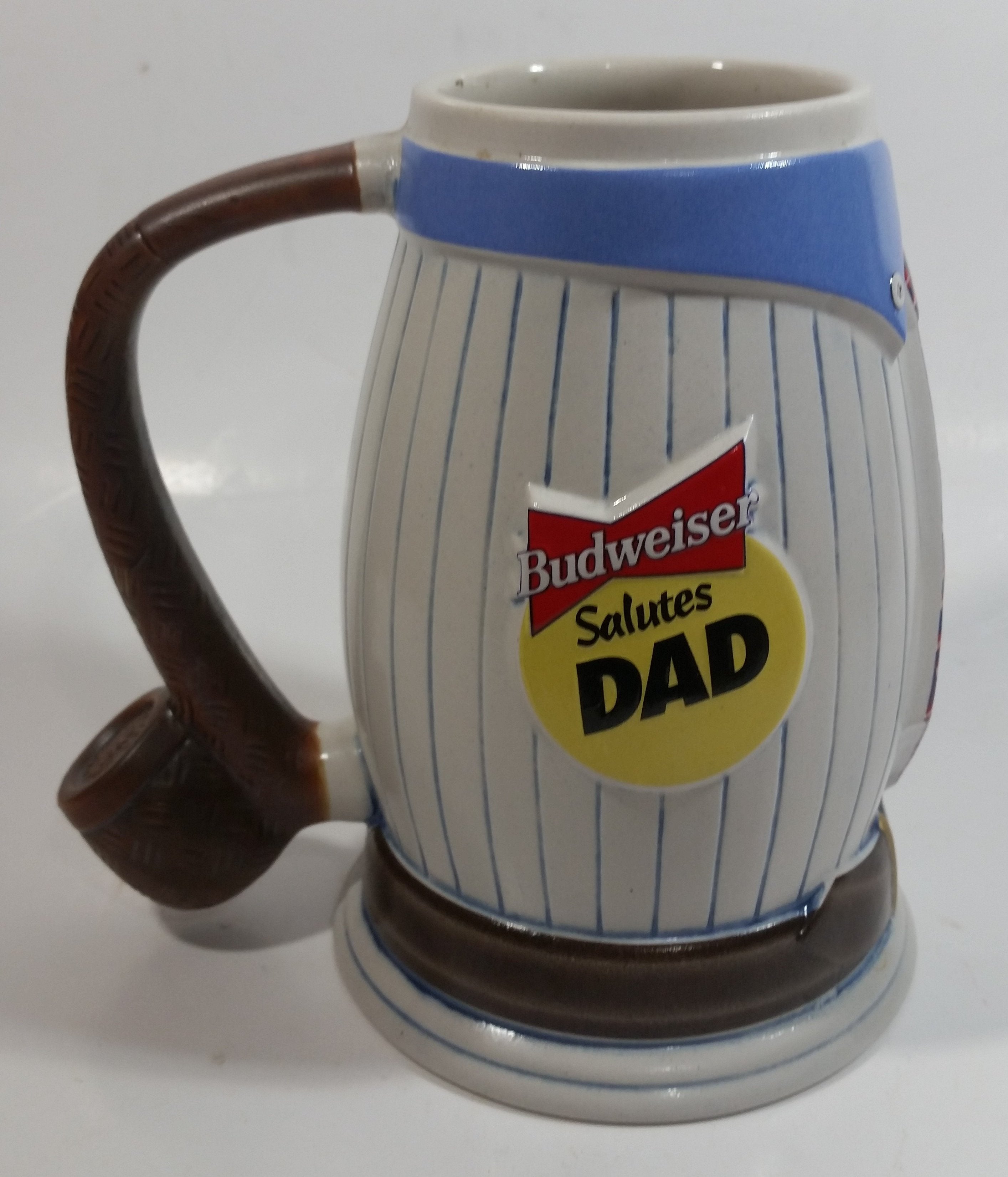 1996 Anheuser-Busch Budweiser Salutes Dad "For All You Do, This Bud's For You!" Ceramic 24 oz Beer Mug CS298 9