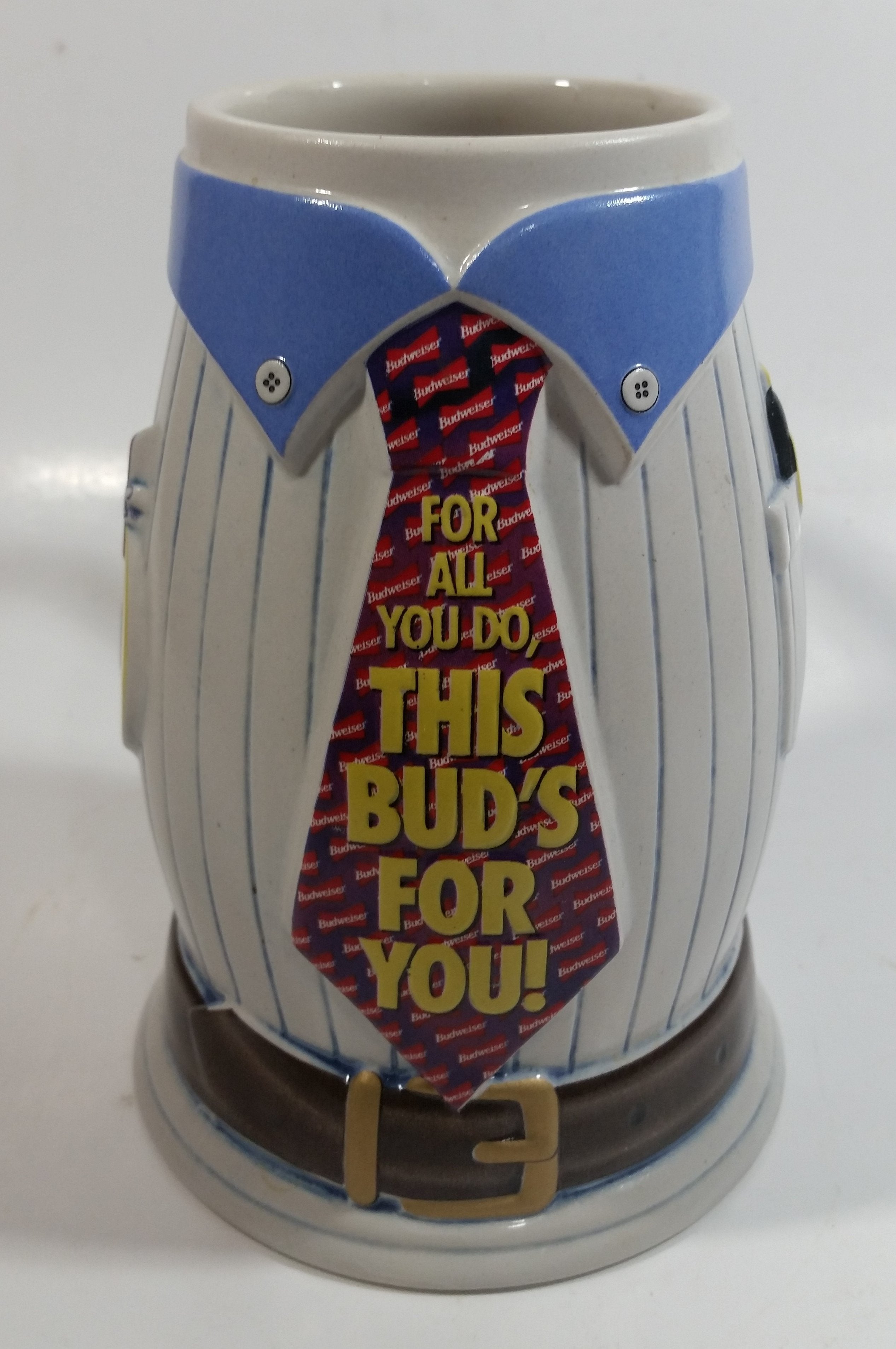 1996 Anheuser-Busch Budweiser Salutes Dad "For All You Do, This Bud's For You!" Ceramic 24 oz Beer Mug CS298 11