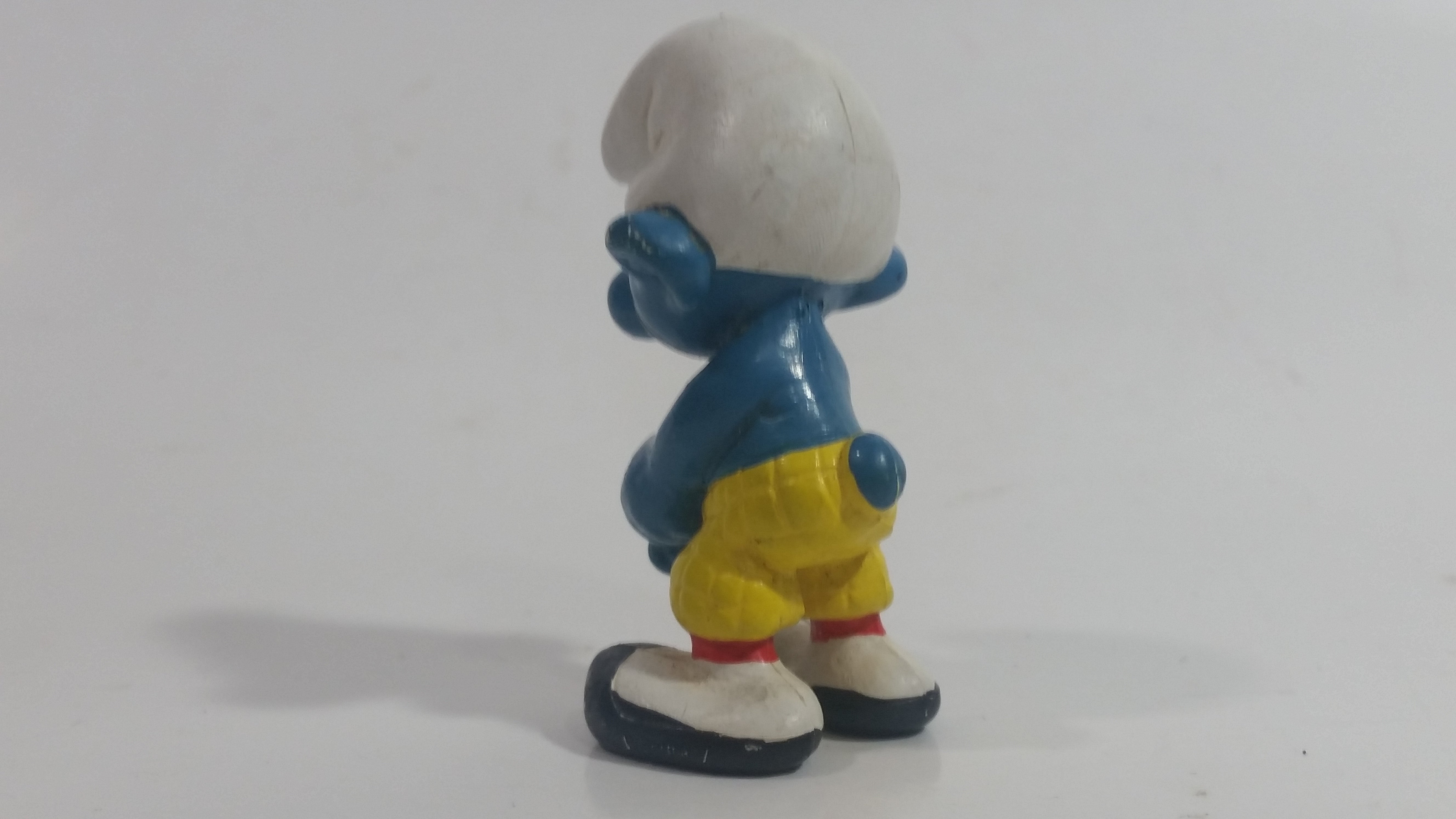 Vintage 1978 Peyo Smurf Character Golfing Golfer PVC Toy Figure - No Club 4