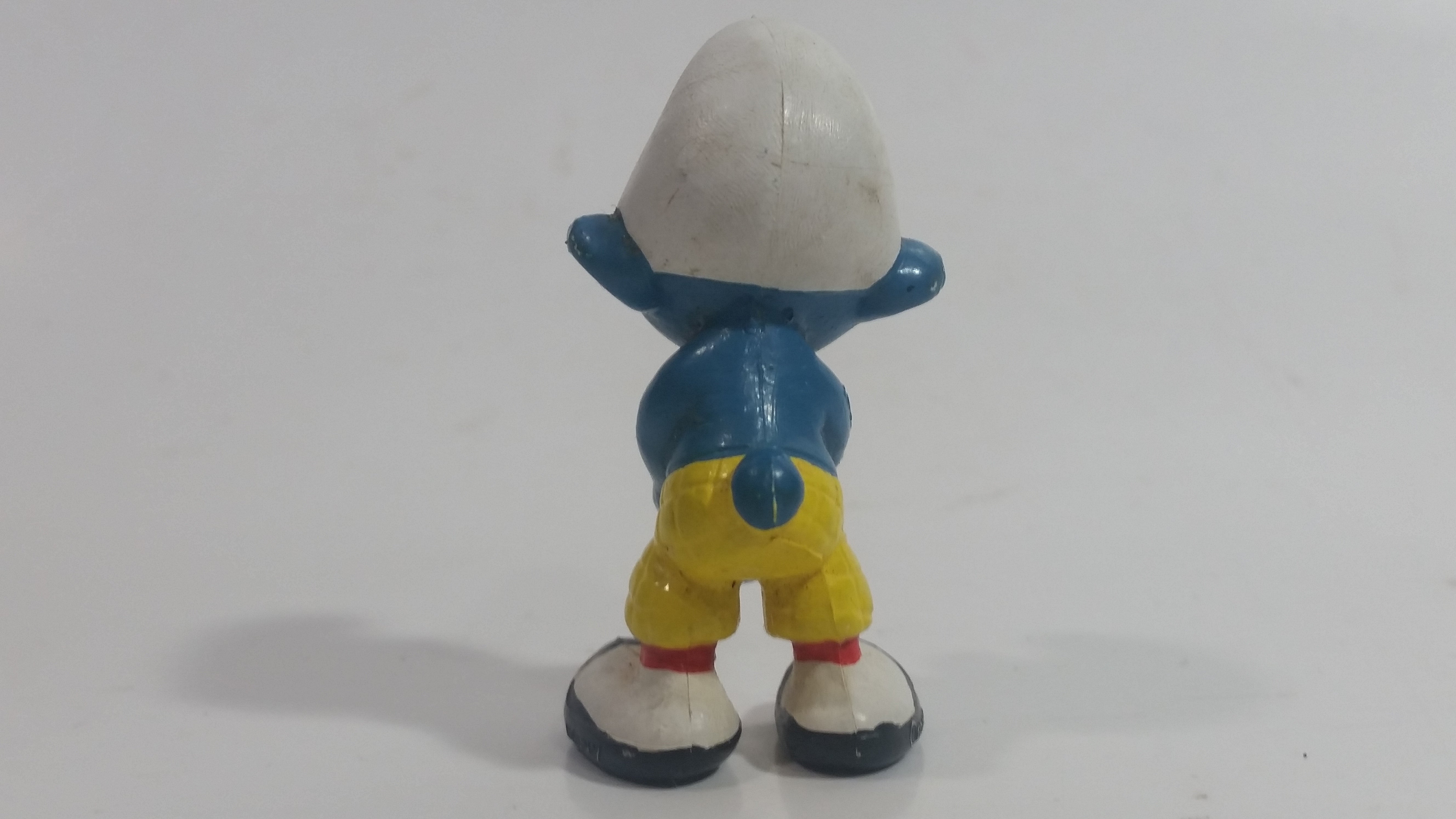 Vintage 1978 Peyo Smurf Character Golfing Golfer PVC Toy Figure - No Club 5