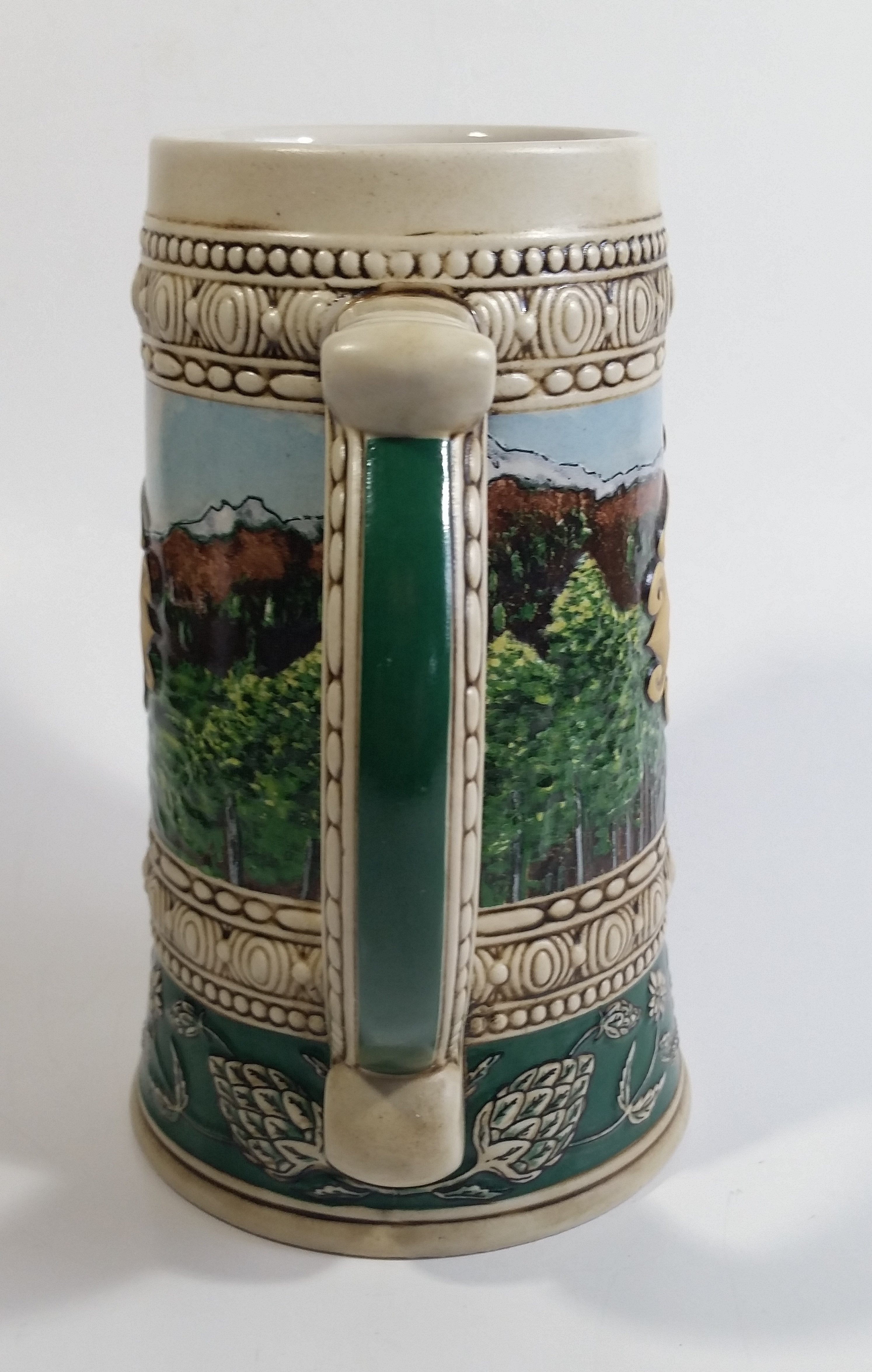 1990 Ceramarte Coors Brewing Company 1935 Print Advertisement Hand Painted Ceramic Beer Stein Made in Brazil 5