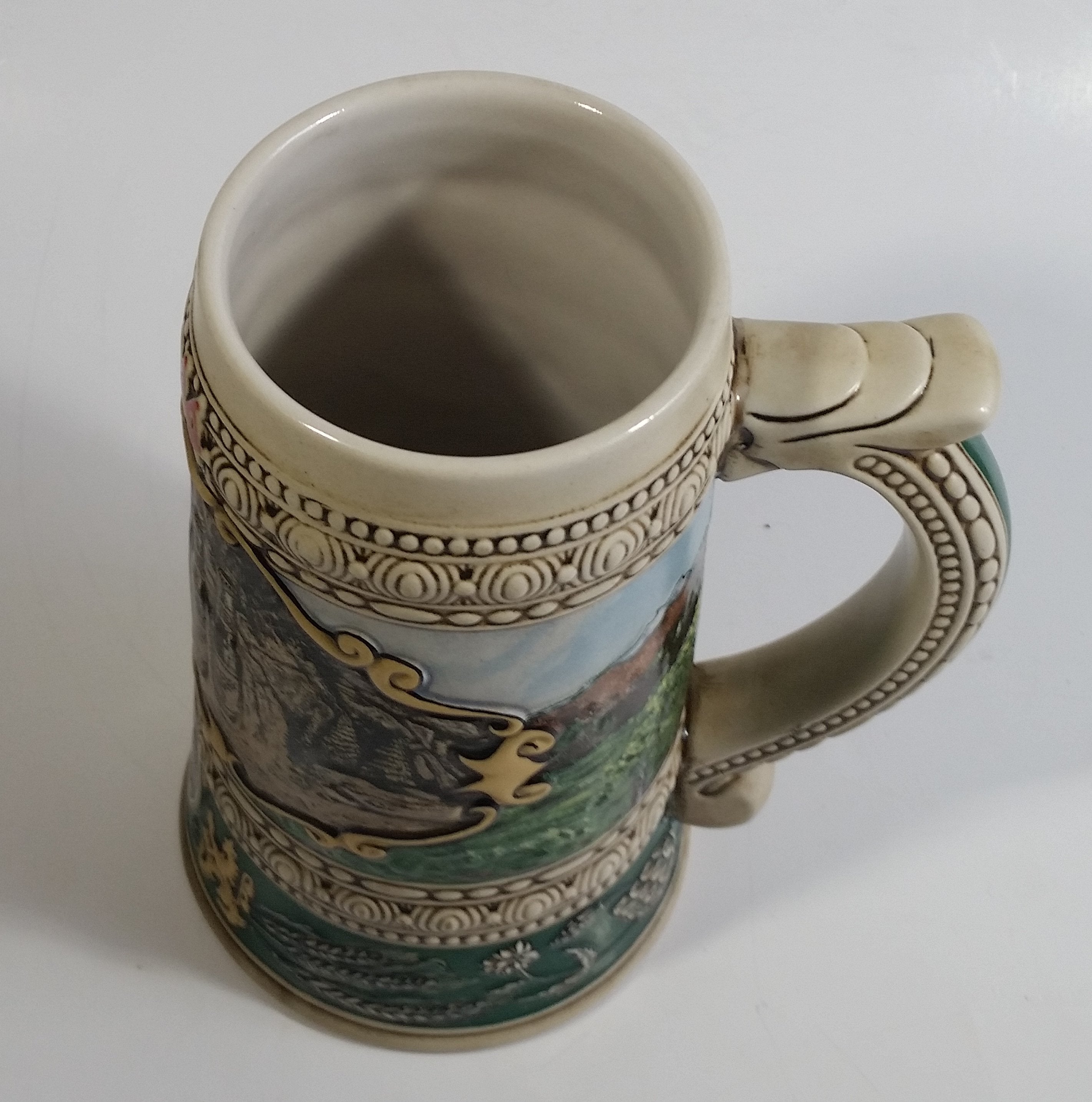 1990 Ceramarte Coors Brewing Company 1935 Print Advertisement Hand Painted Ceramic Beer Stein Made in Brazil 11