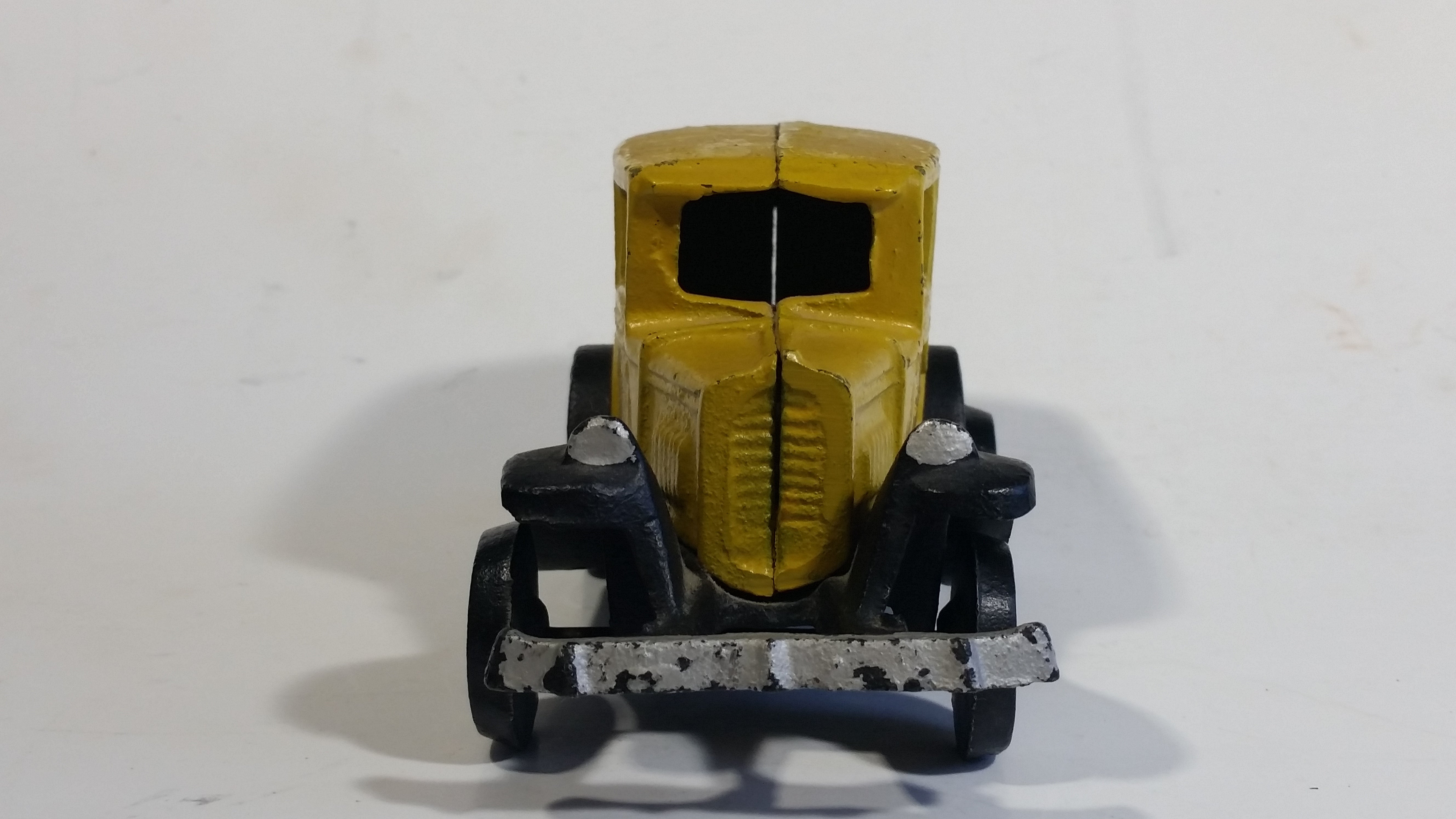 Vintage Coca Cola Coke Yellow Cast Iron Delivery Truck Toy Car Vehicle 4