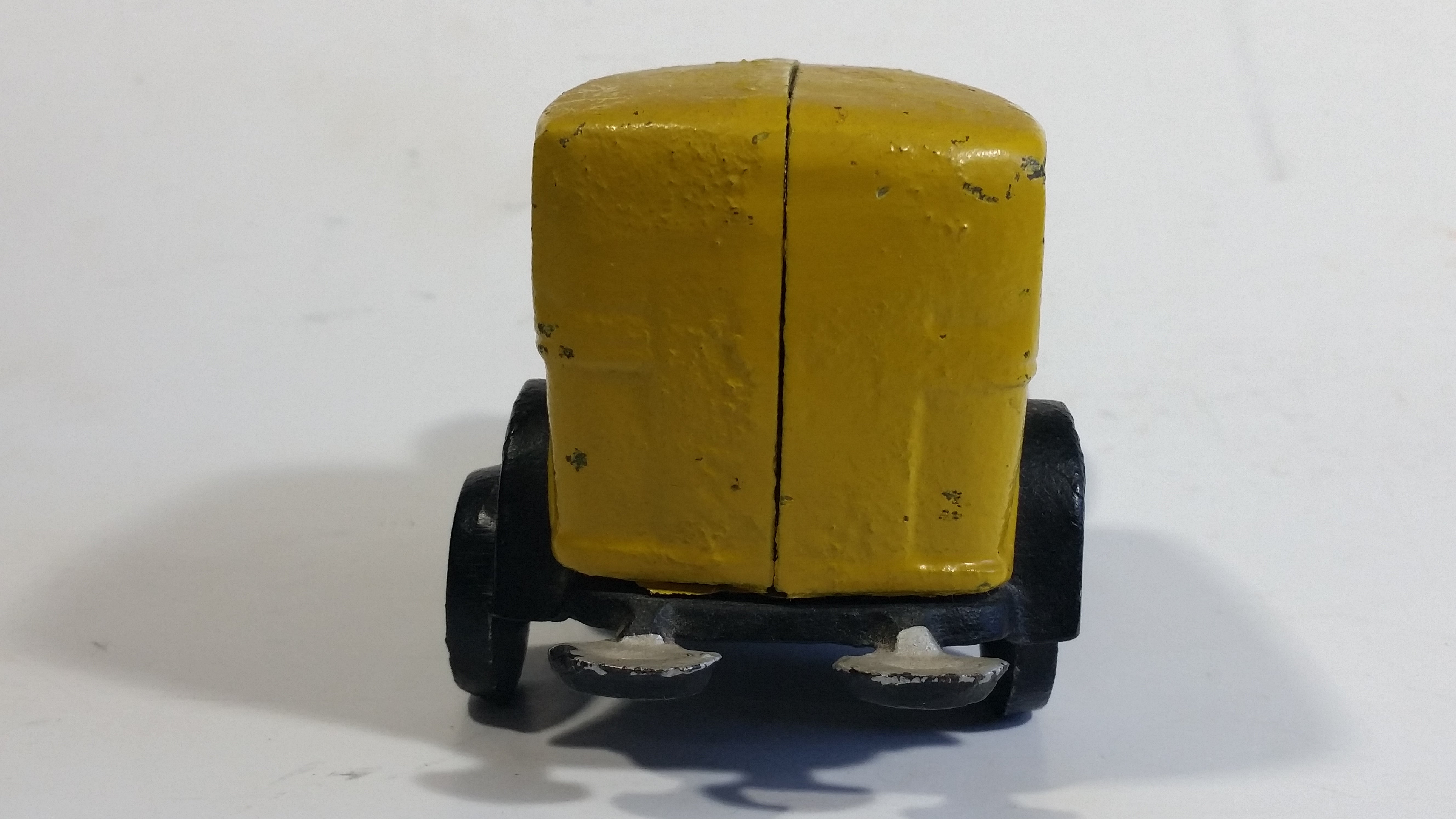 Vintage Coca Cola Coke Yellow Cast Iron Delivery Truck Toy Car Vehicle 8