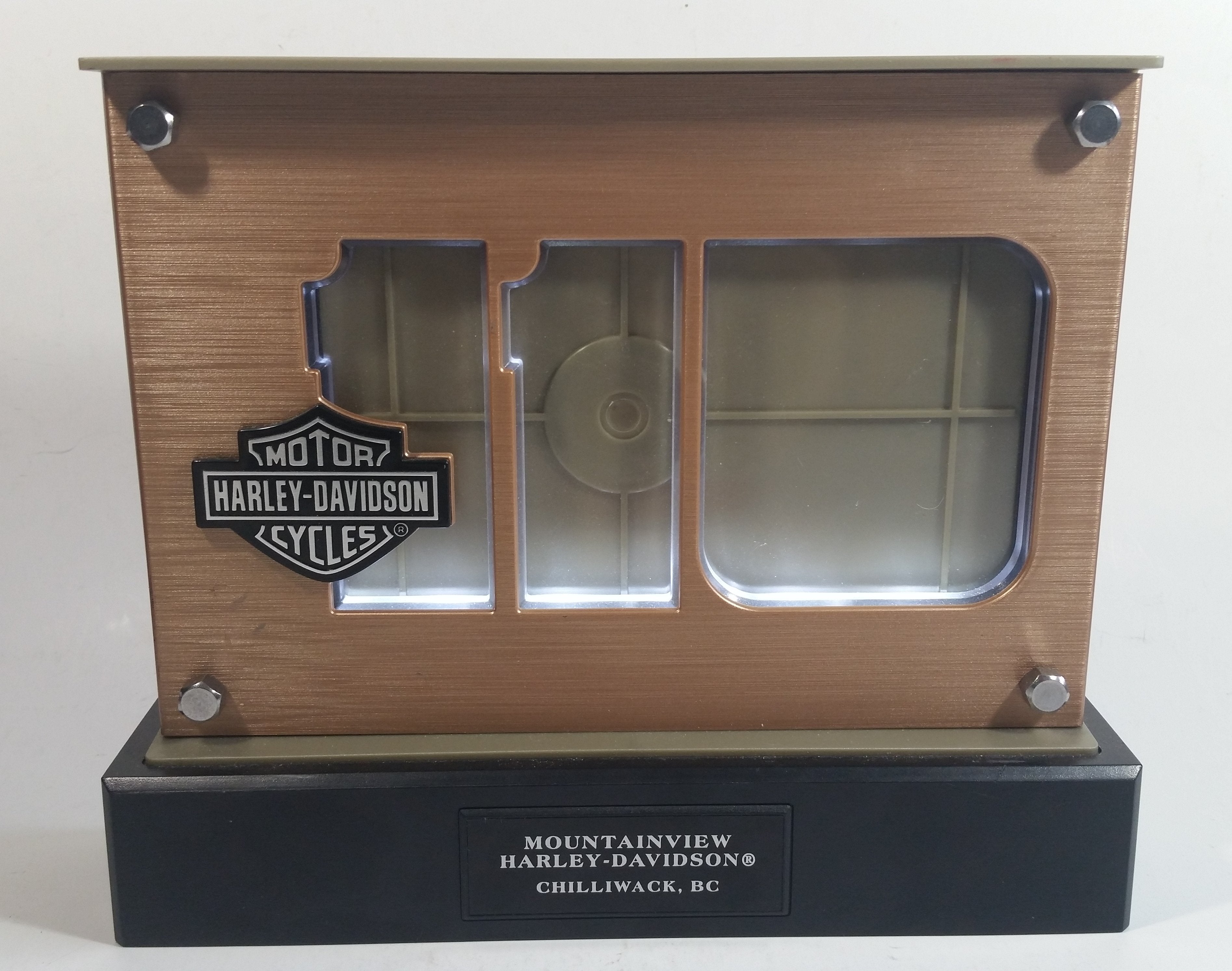 2013 Mountainview Harley Davidson Motor Cycles 110th Anniversary Battery Operated Light Up Sign Picture Frame