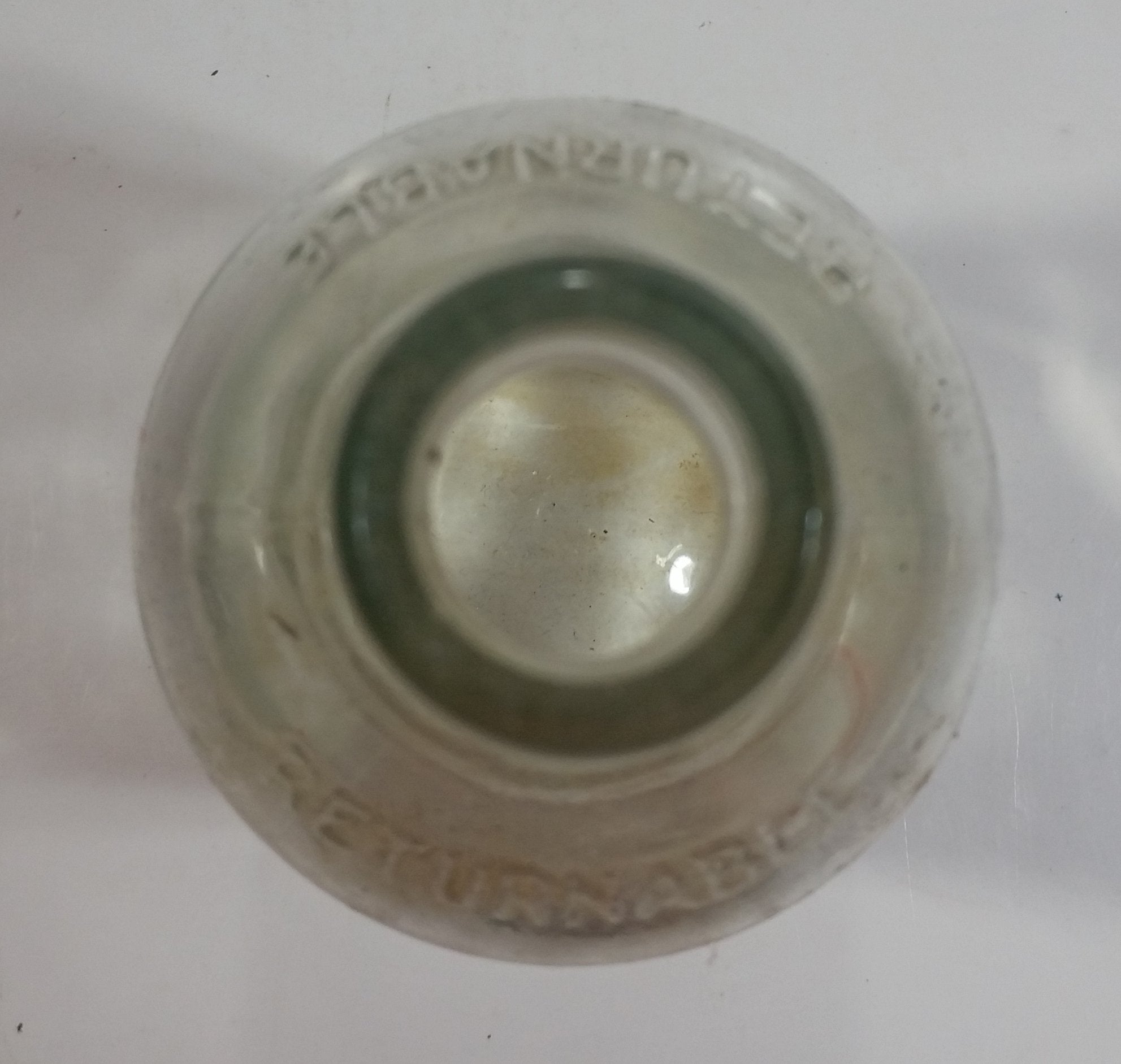 Vintage Pic-A-Pop 6 1/2" Tall 10 Fl oz 284mL Clear Glass Soda Pop Beverage Bottle 6