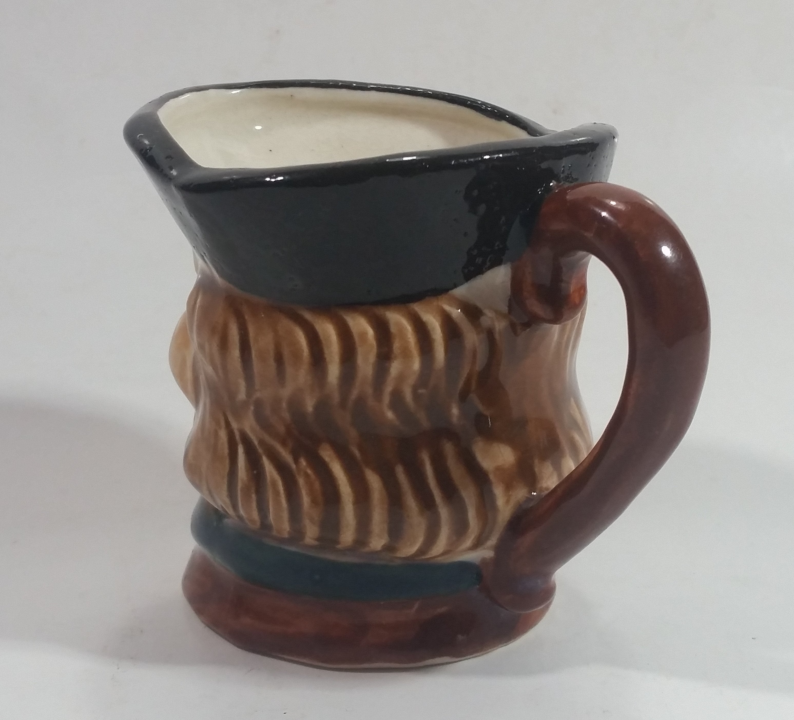 Antique Toby Style 3" Tall Colonial Man Face Mug Hand Painted 7