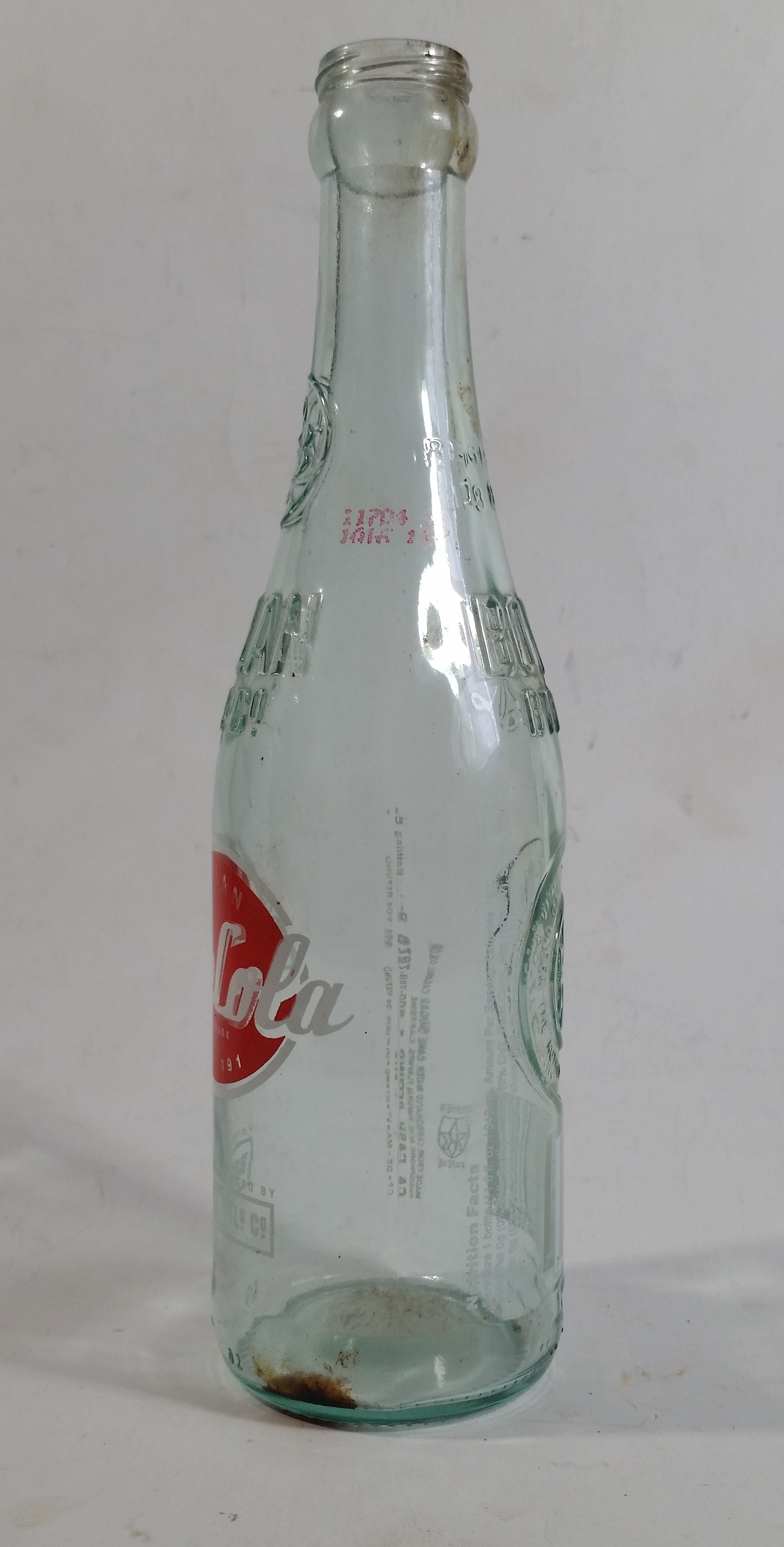 Modern Boylan Bottling Co. Sugar Cane Cola ACL Embossed Glass Soda Pop Beverage Bottle 4