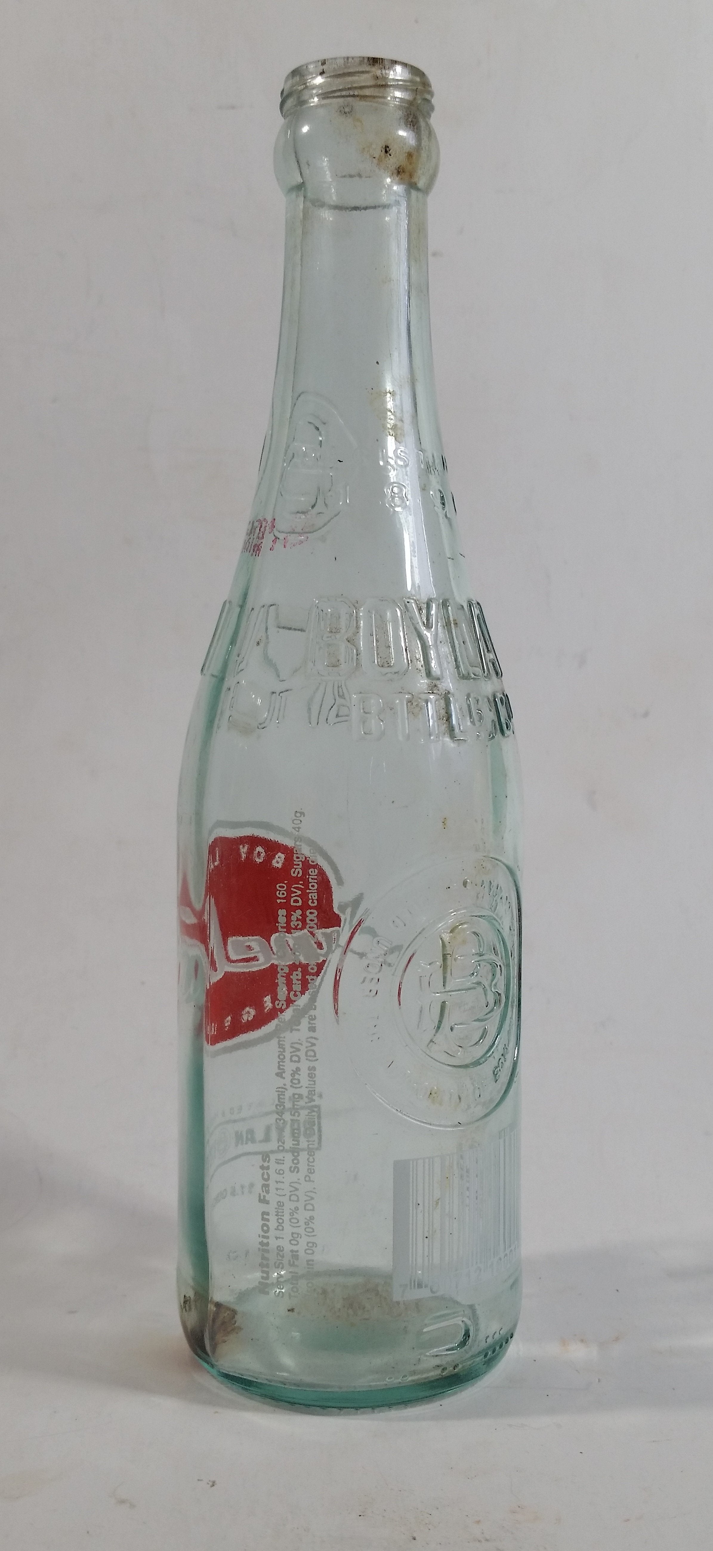 Modern Boylan Bottling Co. Sugar Cane Cola ACL Embossed Glass Soda Pop Beverage Bottle 5