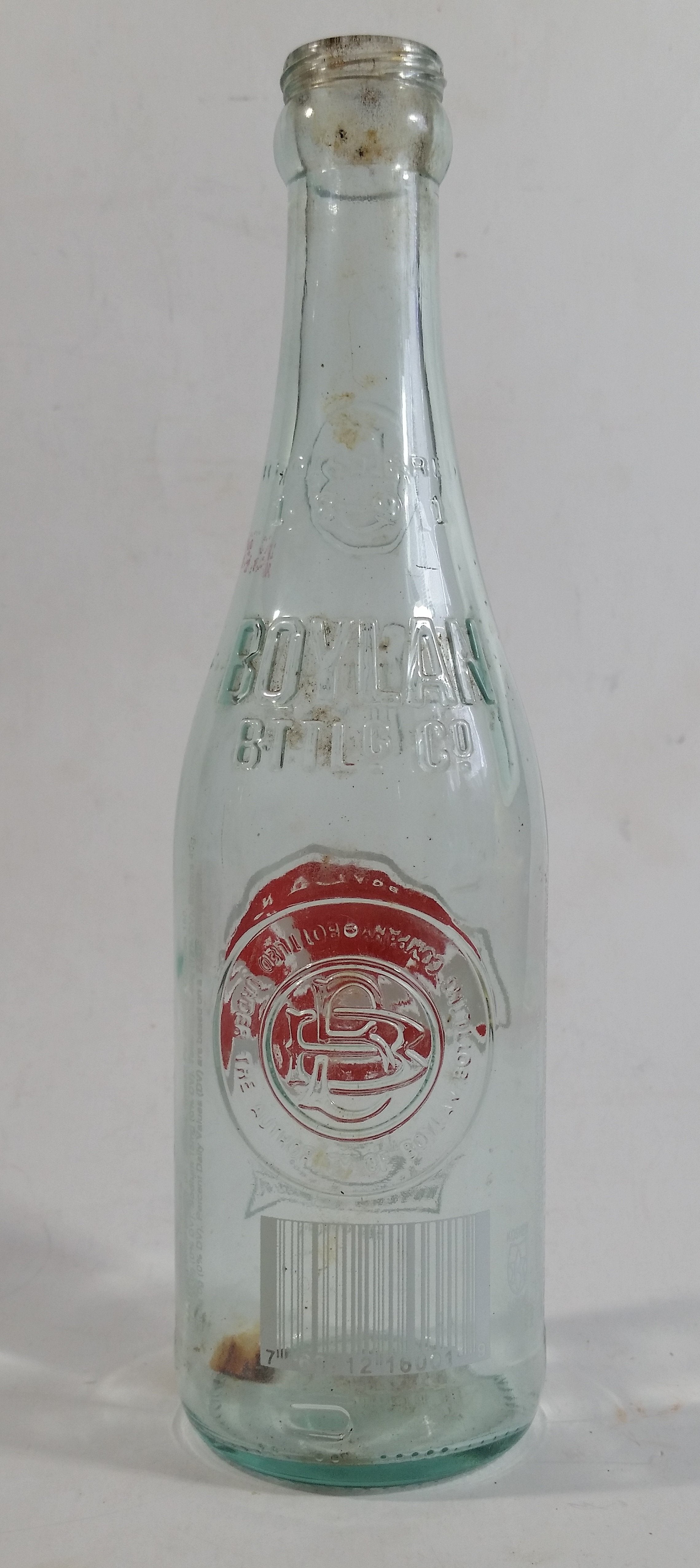 Modern Boylan Bottling Co. Sugar Cane Cola ACL Embossed Glass Soda Pop Beverage Bottle 6