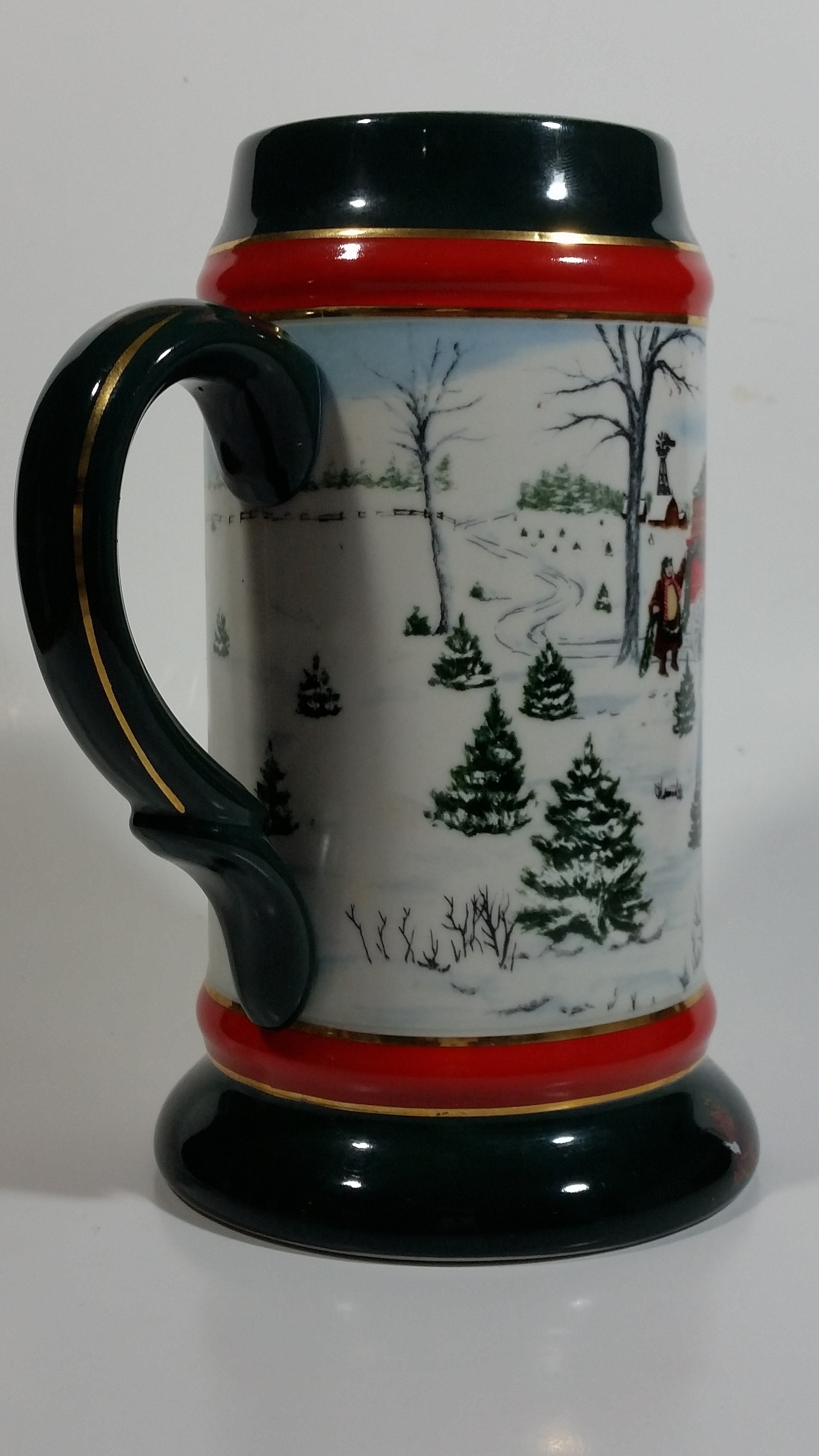 1991 Budweiser Holiday Stein Collection The Season's Best Ceramic Beer Stein By Artist Susan Sampson - Handcrafted in Brazil by Ceramarte 7