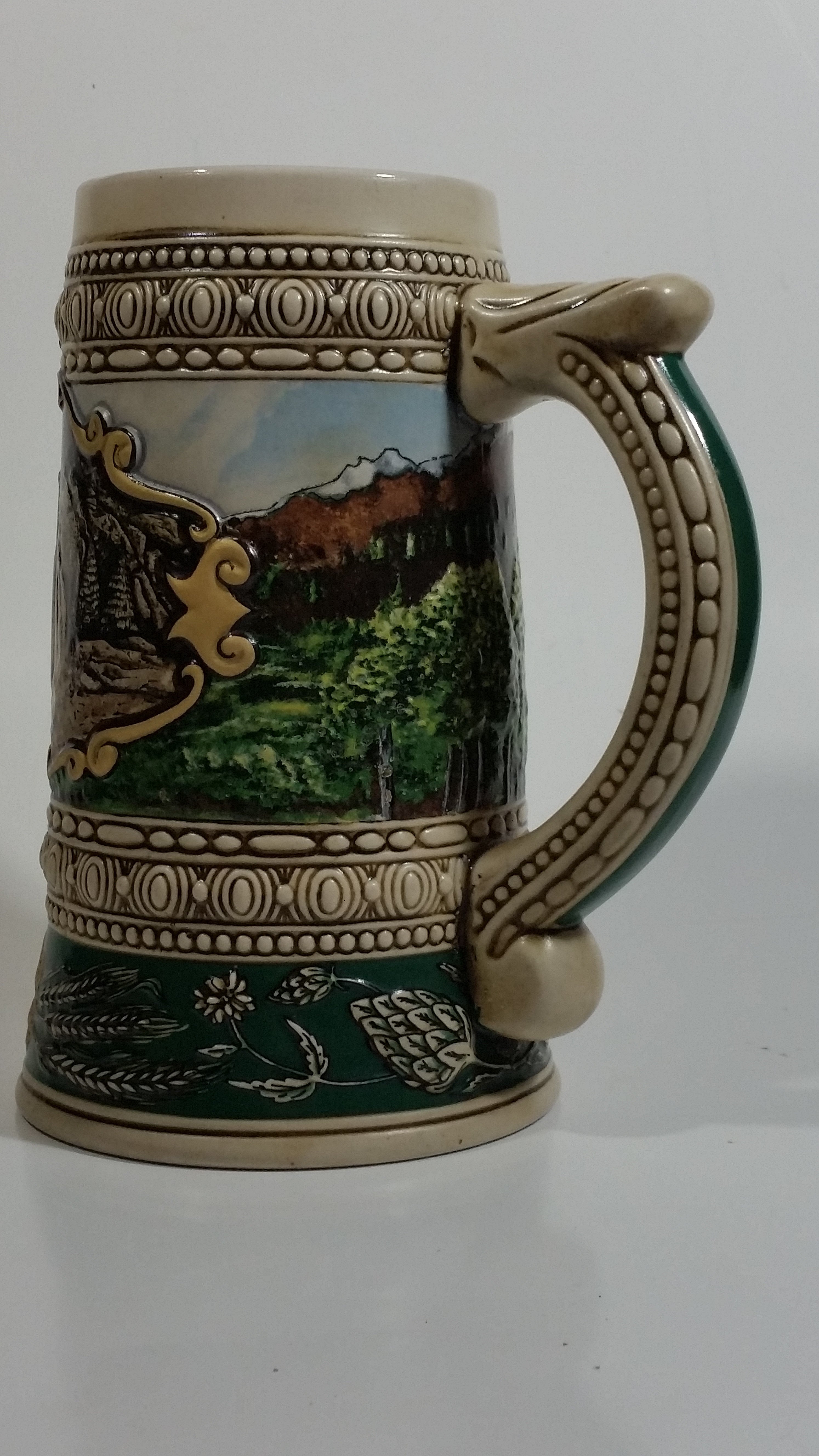 1990 Ceramarte Coors Brewing Company 1935 Print Advertisement Hand Painted Ceramic Beer Stein Made in Brazil 6