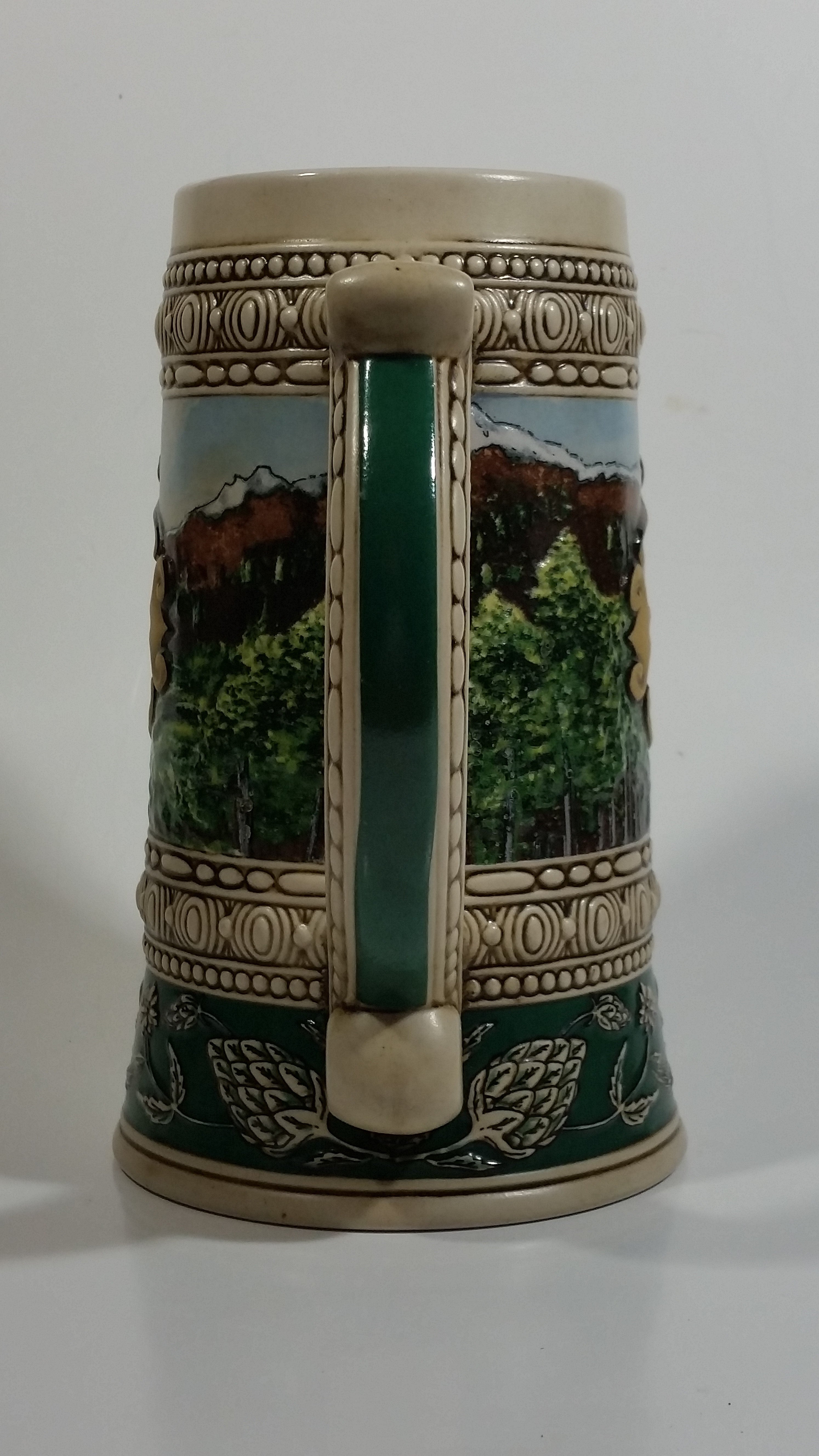 1990 Ceramarte Coors Brewing Company 1935 Print Advertisement Hand Painted Ceramic Beer Stein Made in Brazil 7