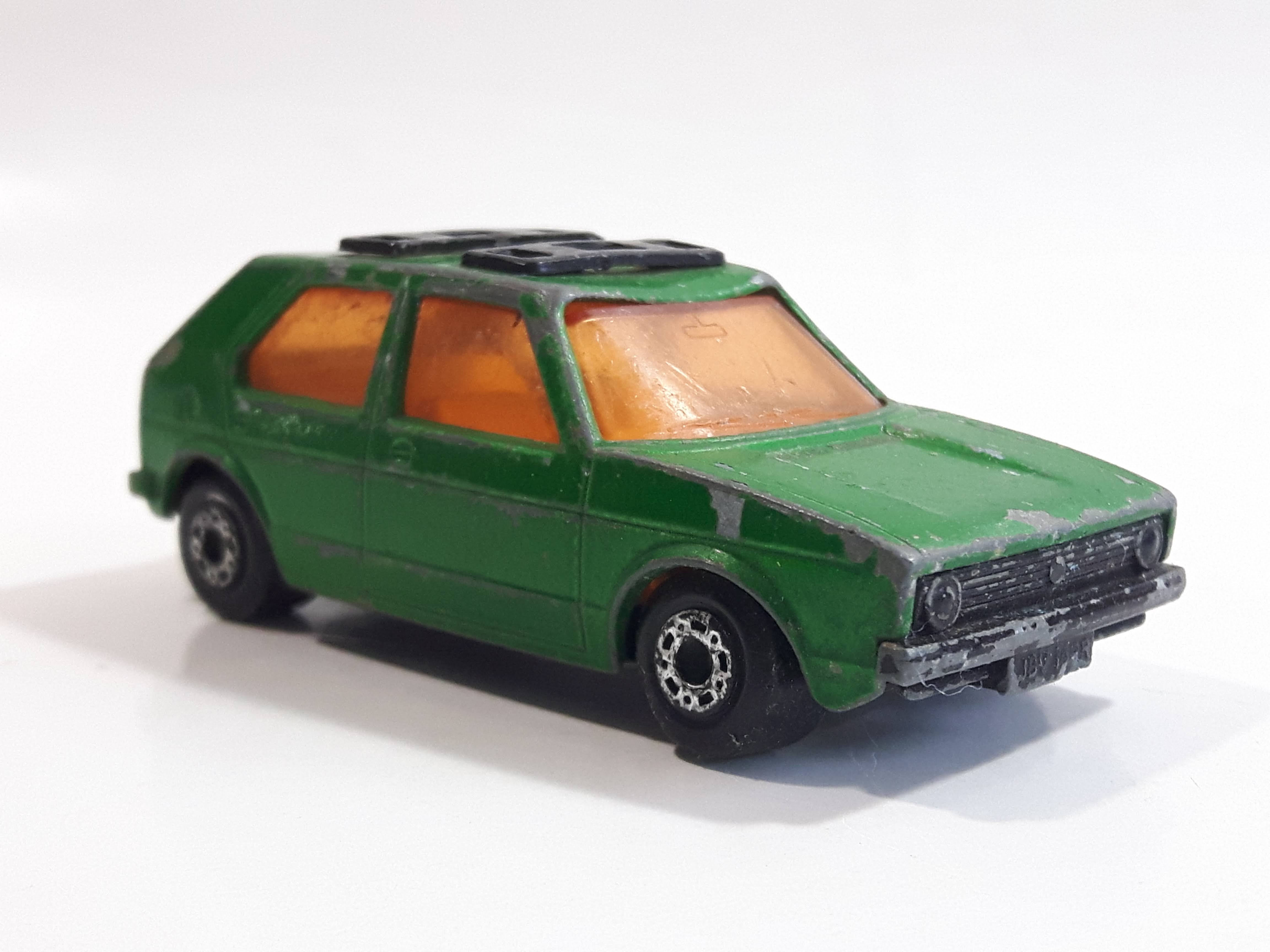 1976 Lesney Products Matchbox Dark Green Superfast No. 7 VW Volkswagen Golf Toy Car Vehicle 3