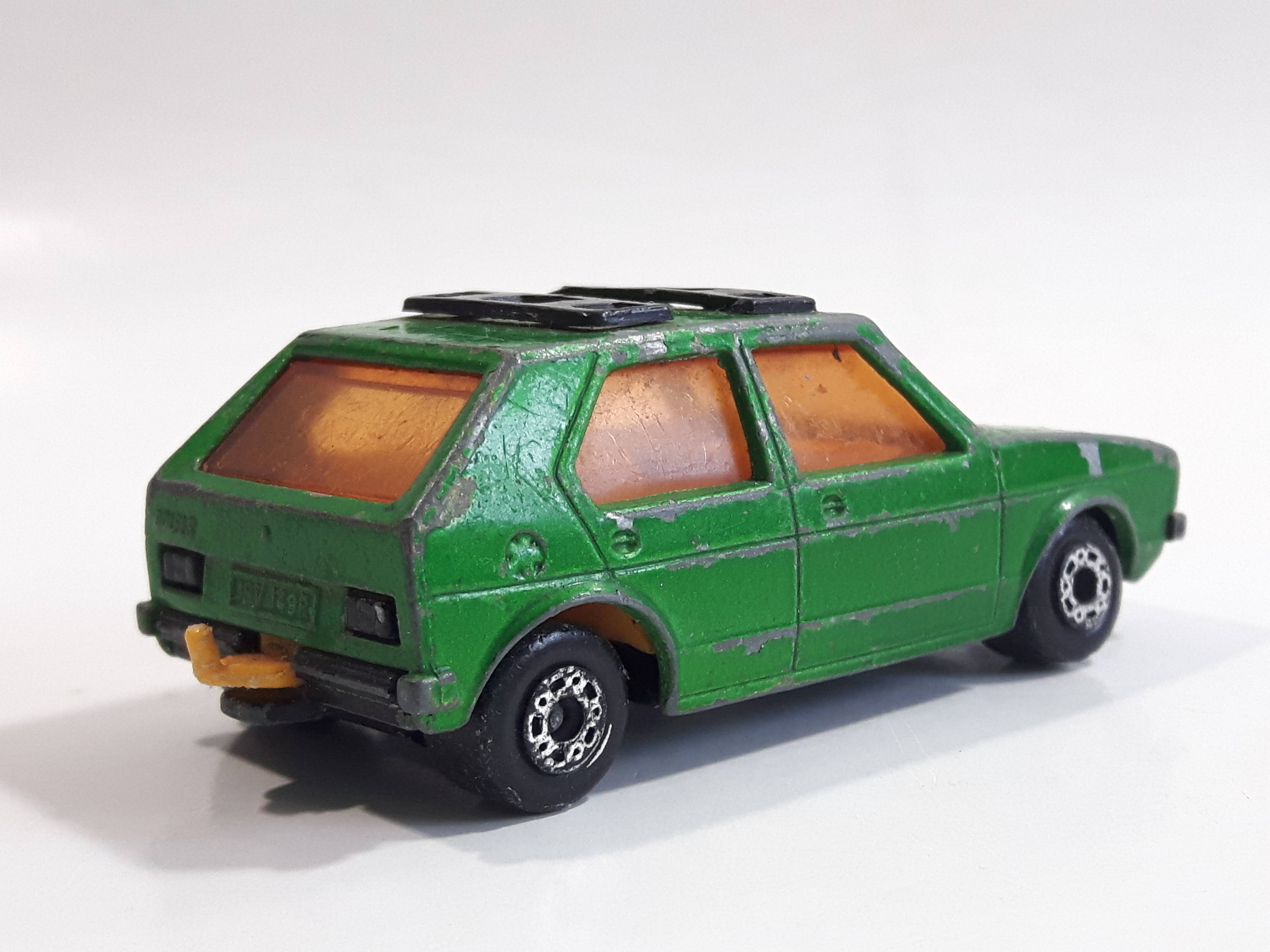 1976 Lesney Products Matchbox Dark Green Superfast No. 7 VW Volkswagen Golf Toy Car Vehicle 5