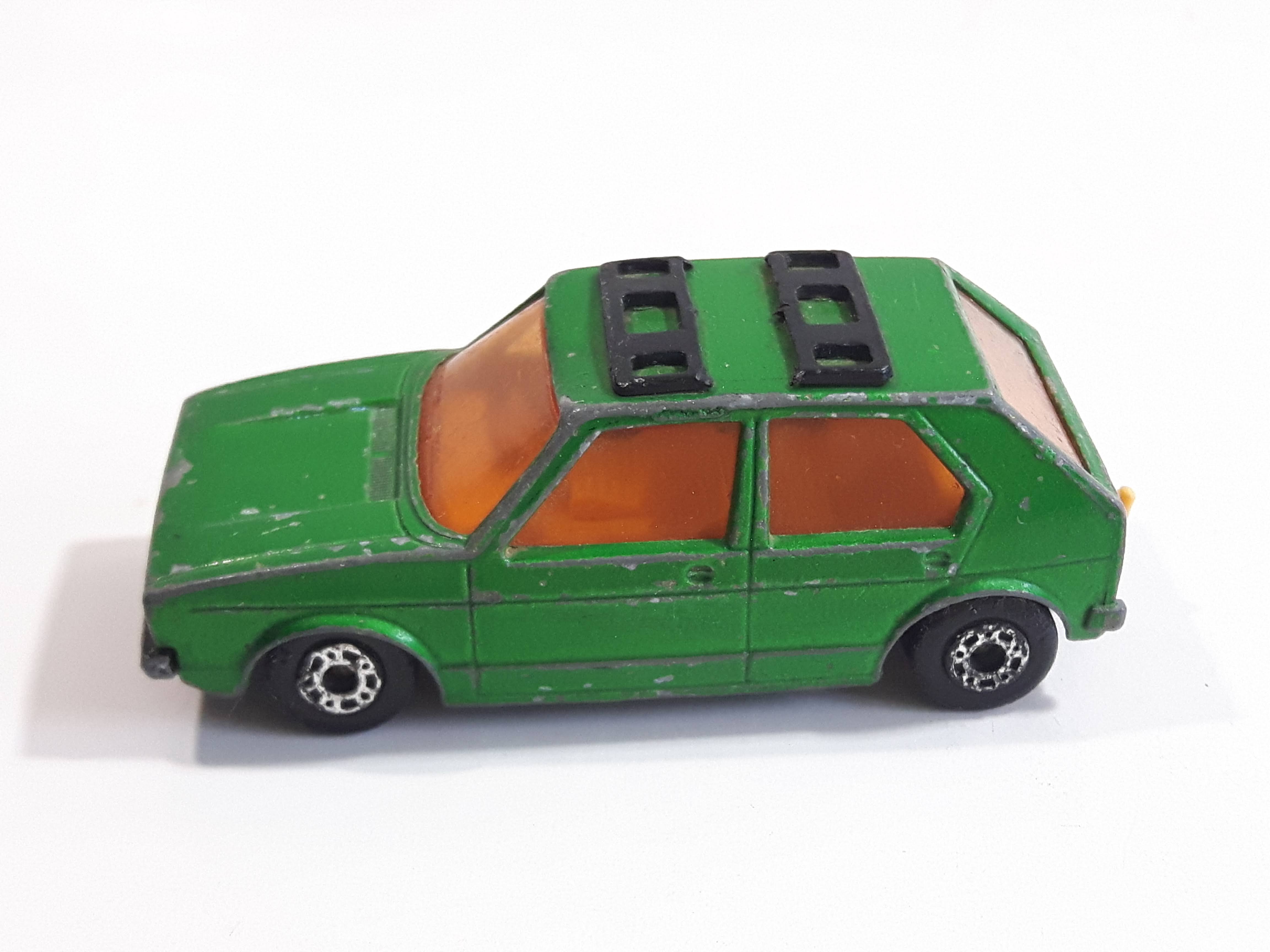1976 Lesney Products Matchbox Dark Green Superfast No. 7 VW Volkswagen Golf Toy Car Vehicle 8