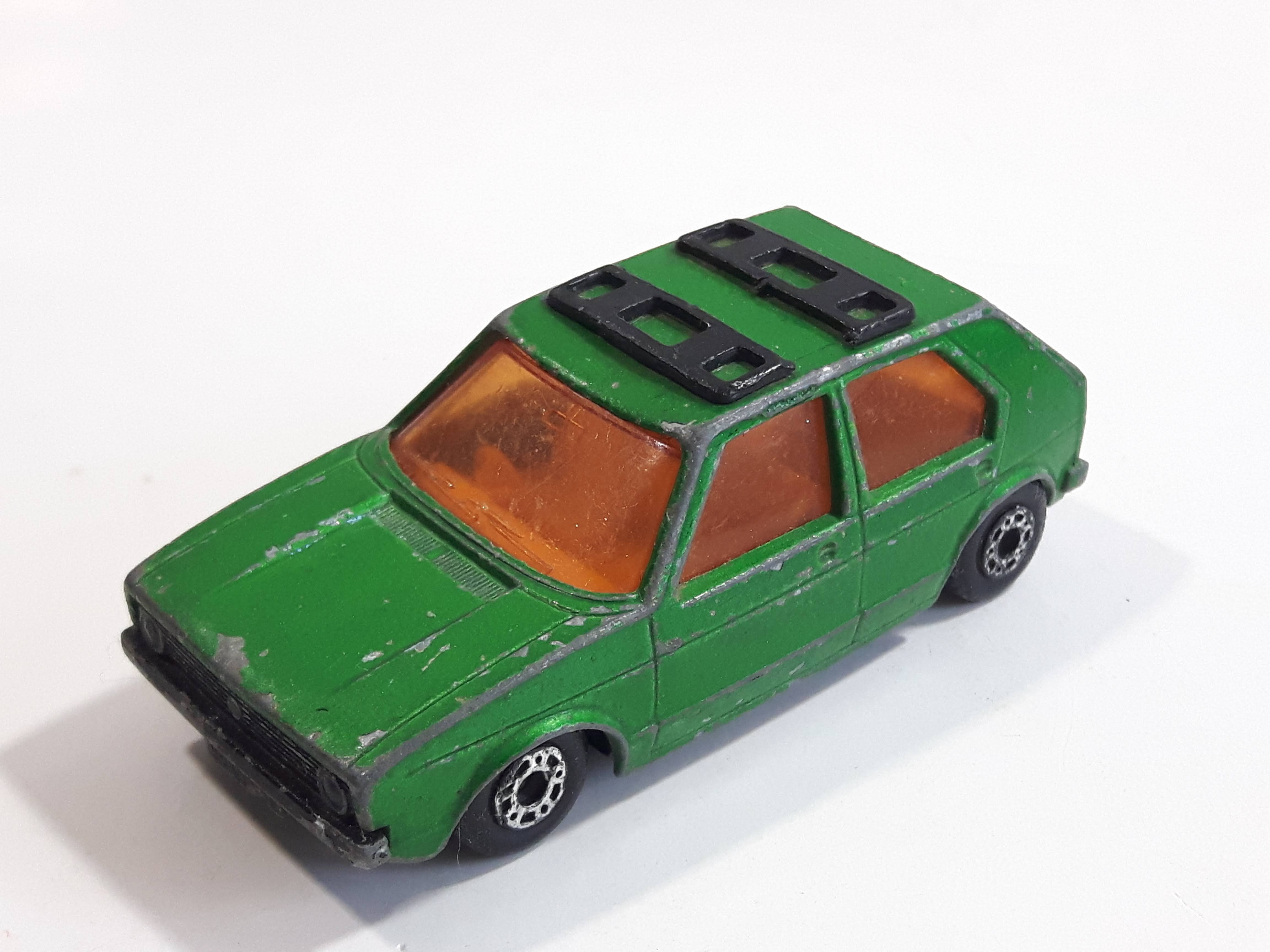 1976 Lesney Products Matchbox Dark Green Superfast No. 7 VW Volkswagen Golf Toy Car Vehicle 9