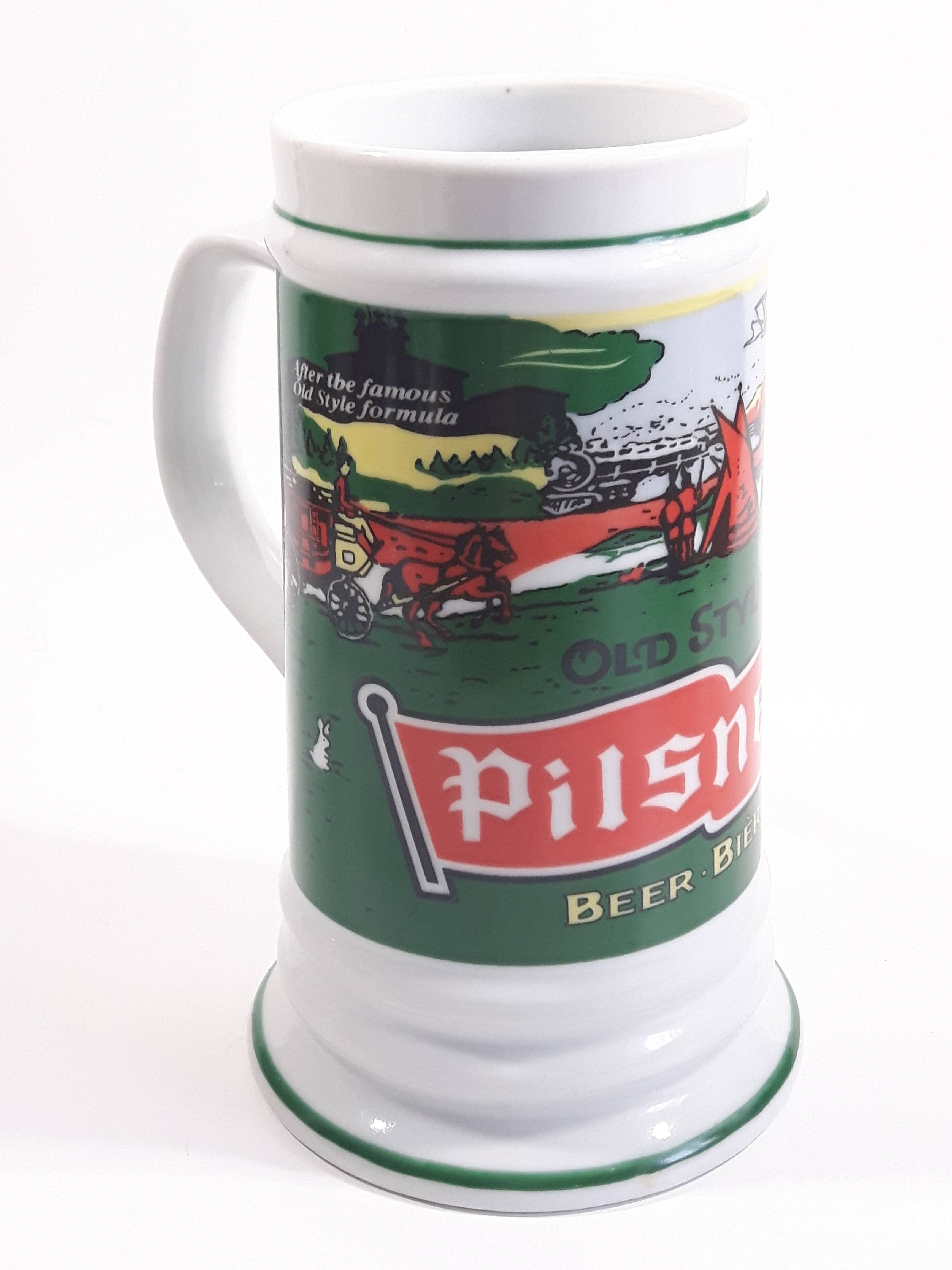 Pilsner Old Style Beer Bunny Rabbit 6 1/4" Tall Stein Mug Breweriana Collectible Drinkware 9