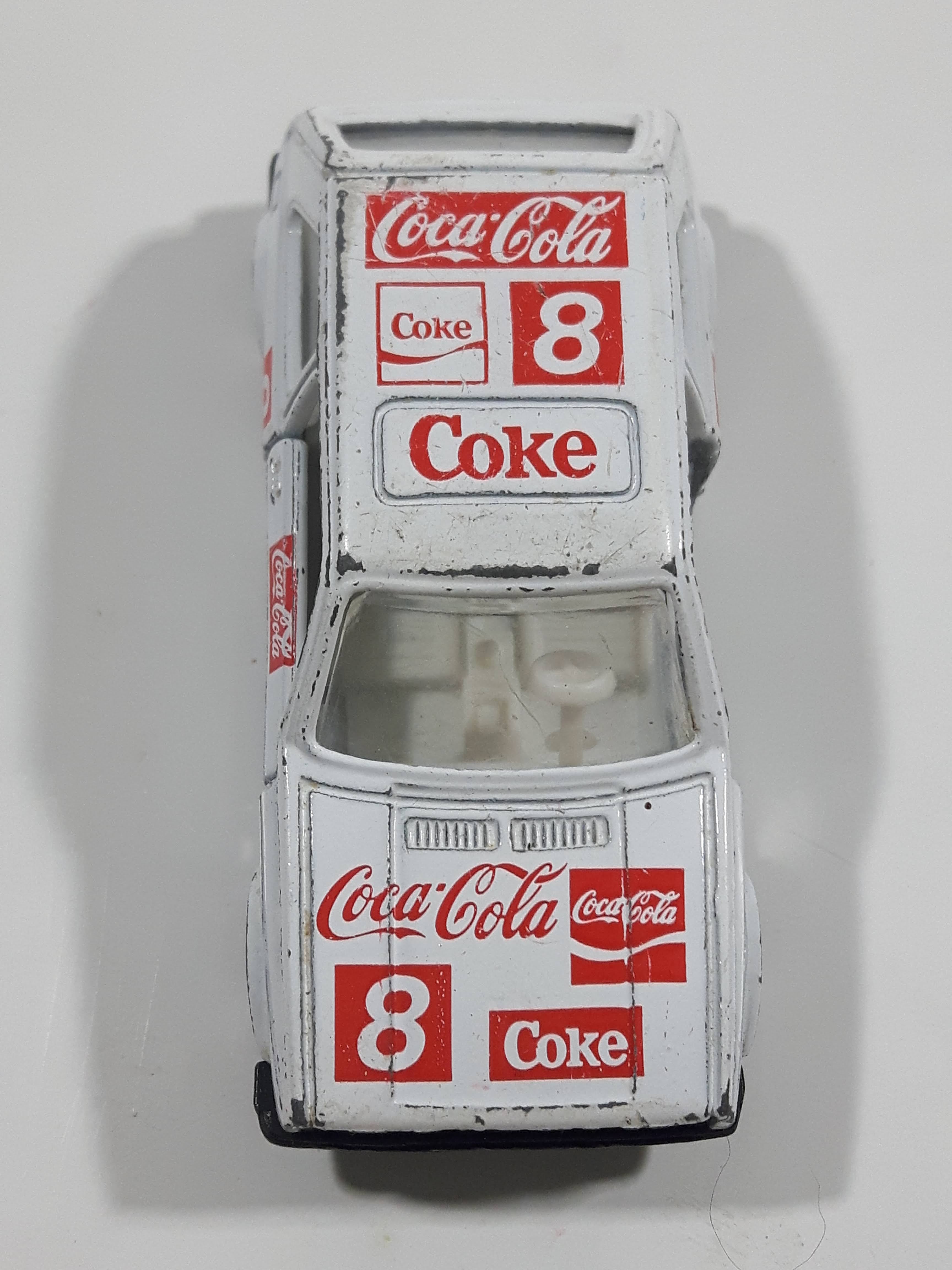 1988 Hartoy Coca Cola Coke Soda Pop VW Volkswagen Golf GTI White Red Die Cast Toy Car Vehicle with Opening Doors - Missing a Door 16