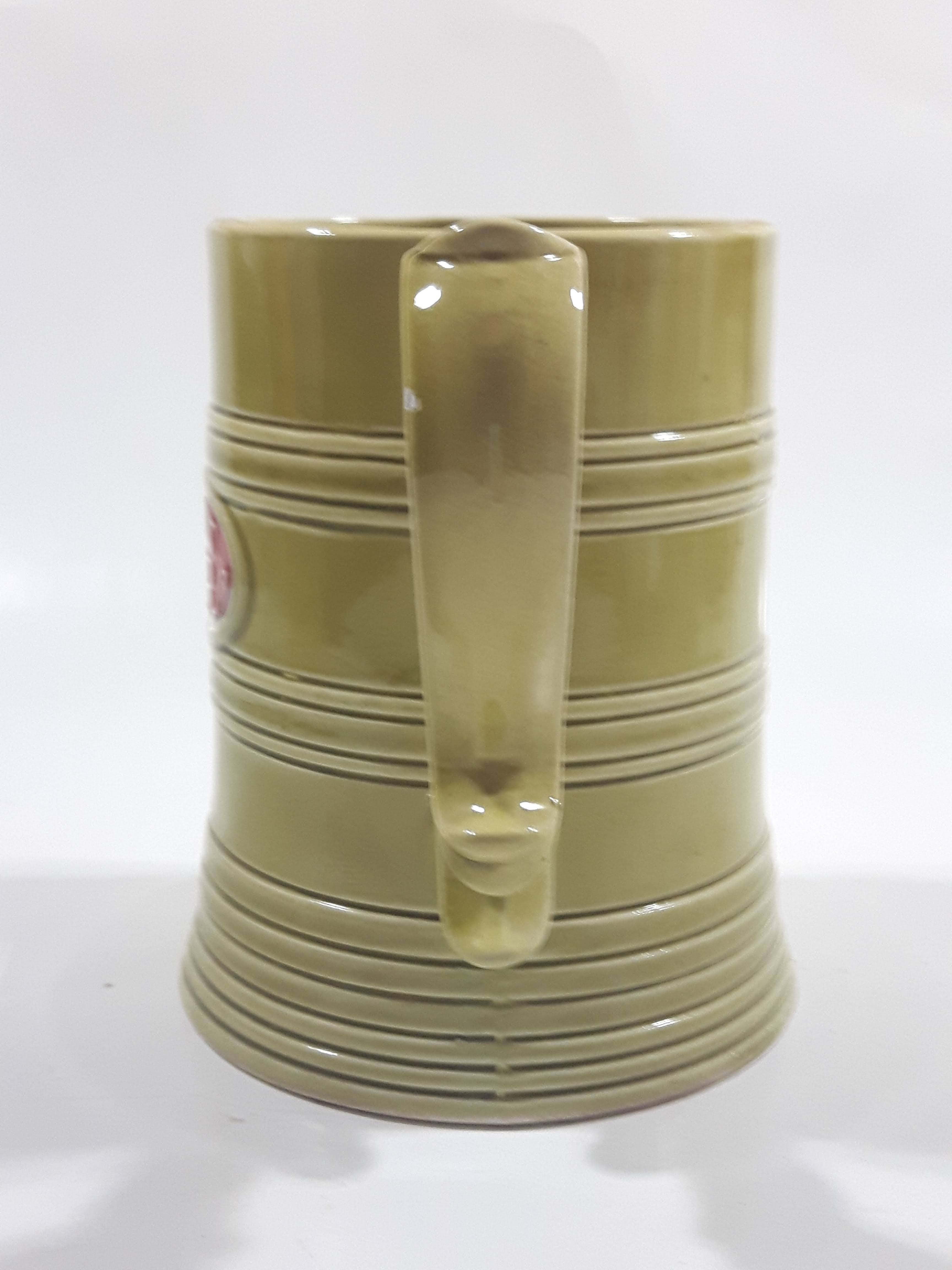 Vintage One Pint Beer Green Ceramic Beer Stein Made in Japan 4