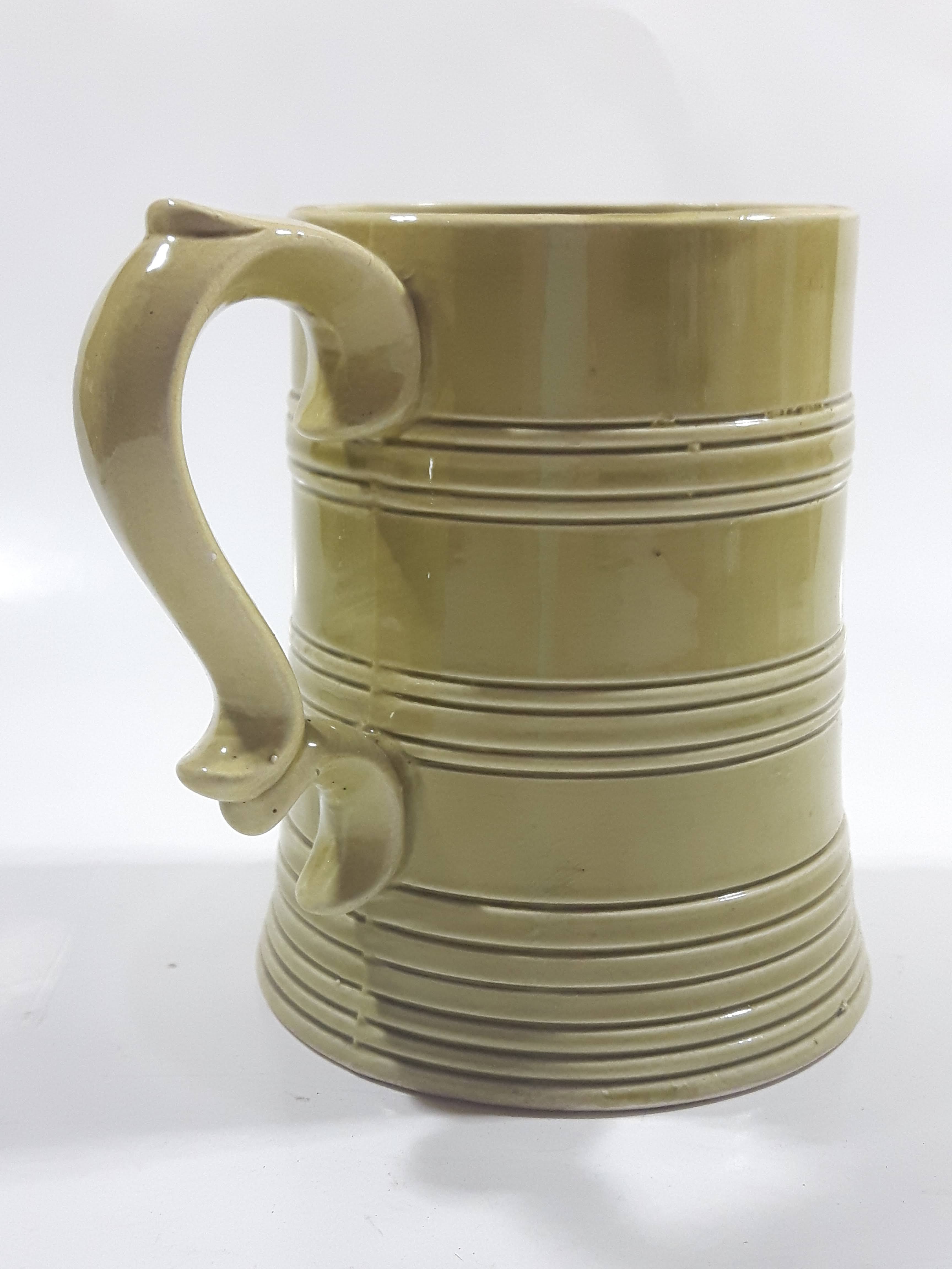 Vintage One Pint Beer Green Ceramic Beer Stein Made in Japan 5