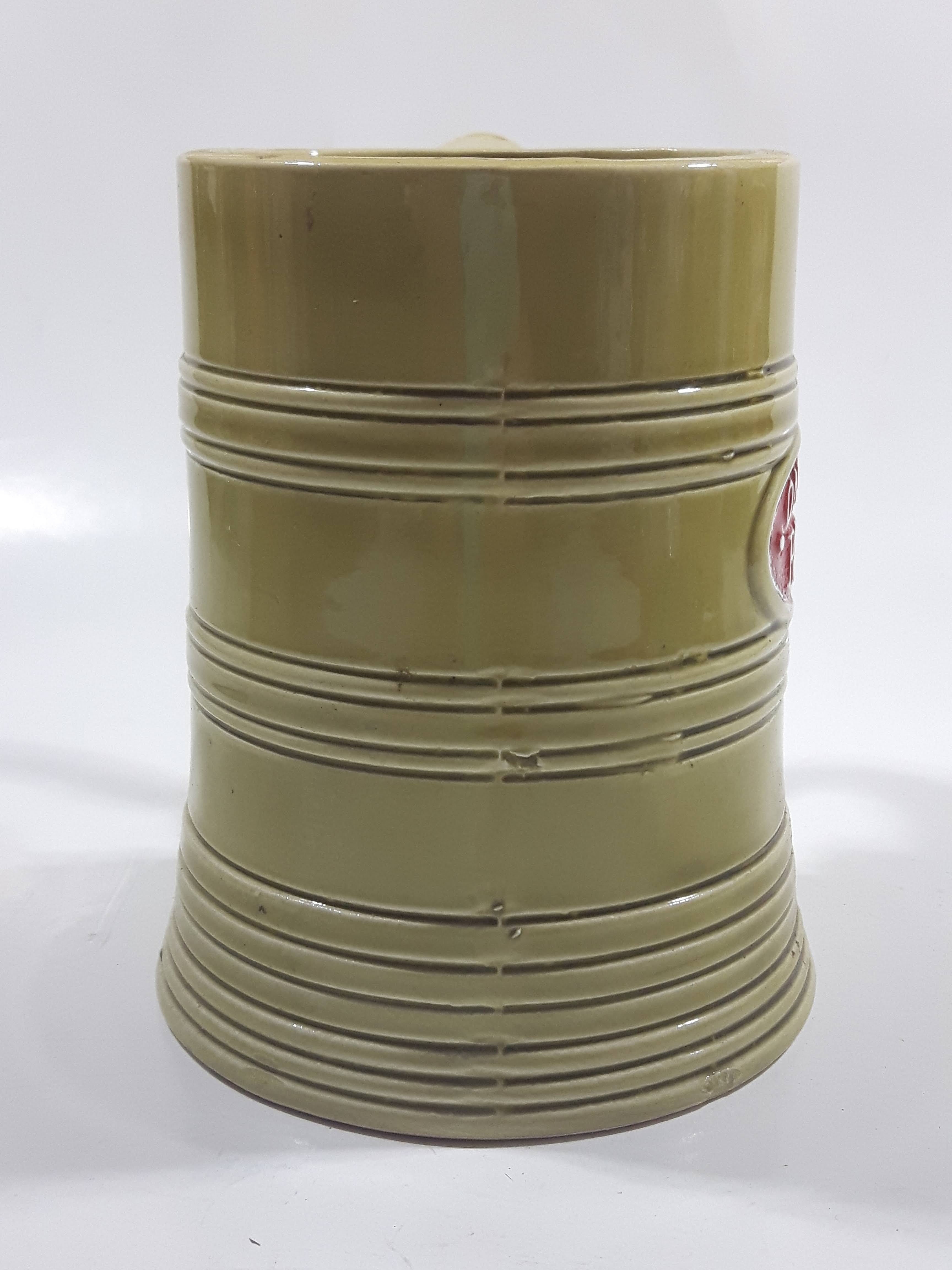 Vintage One Pint Beer Green Ceramic Beer Stein Made in Japan 8