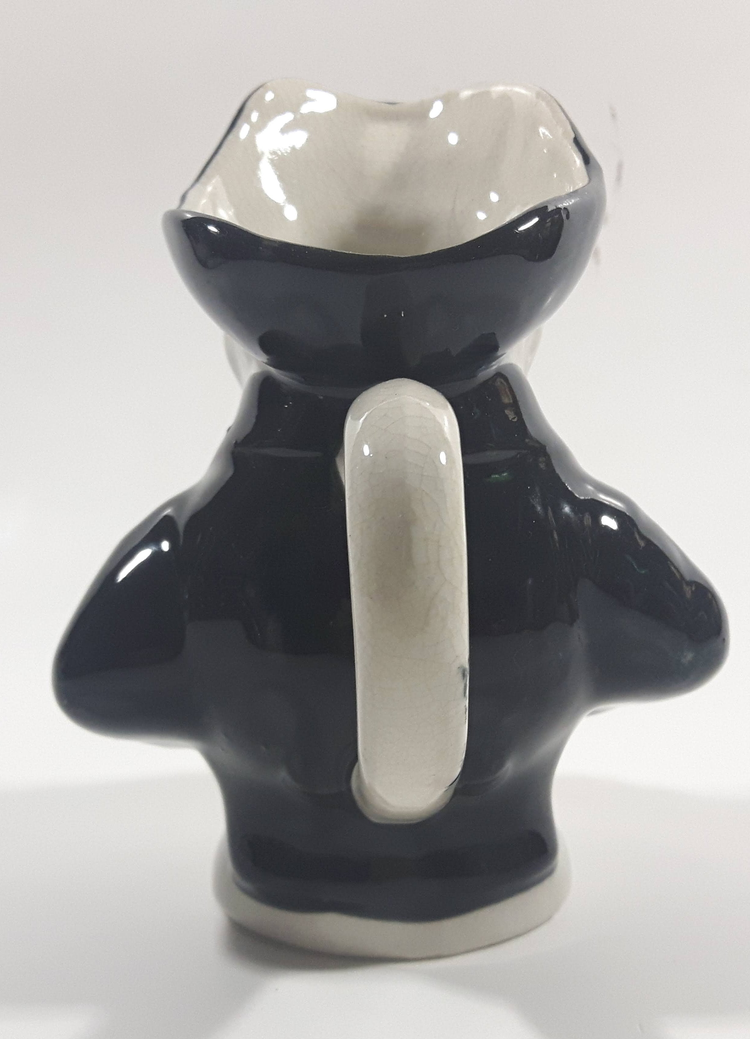 Vintage J Bull Toby Style Face Head Hand Painted Ceramic Pottery Figurine Jug Pitcher 5" Tall 5