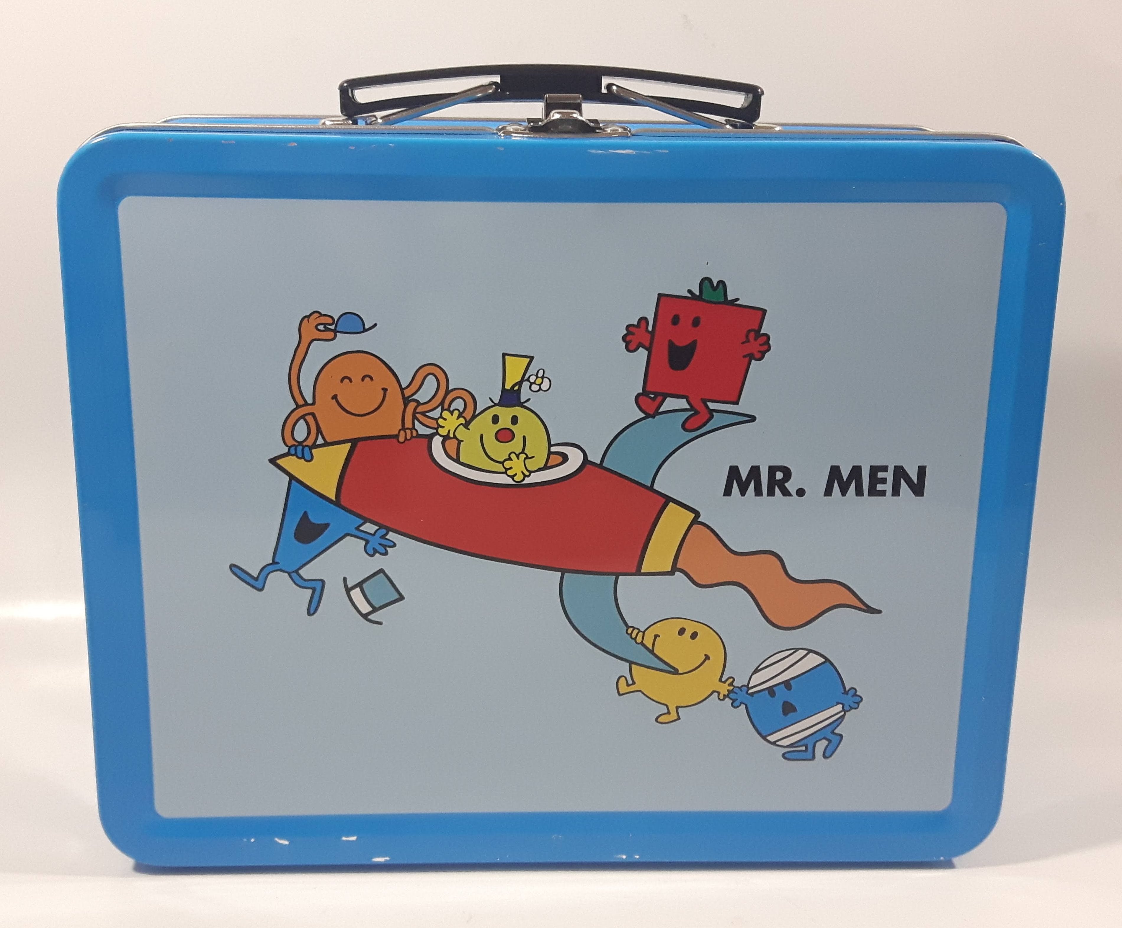 2016 Mr. Men Little Miss Blue Tin Metal Lunch Box 1