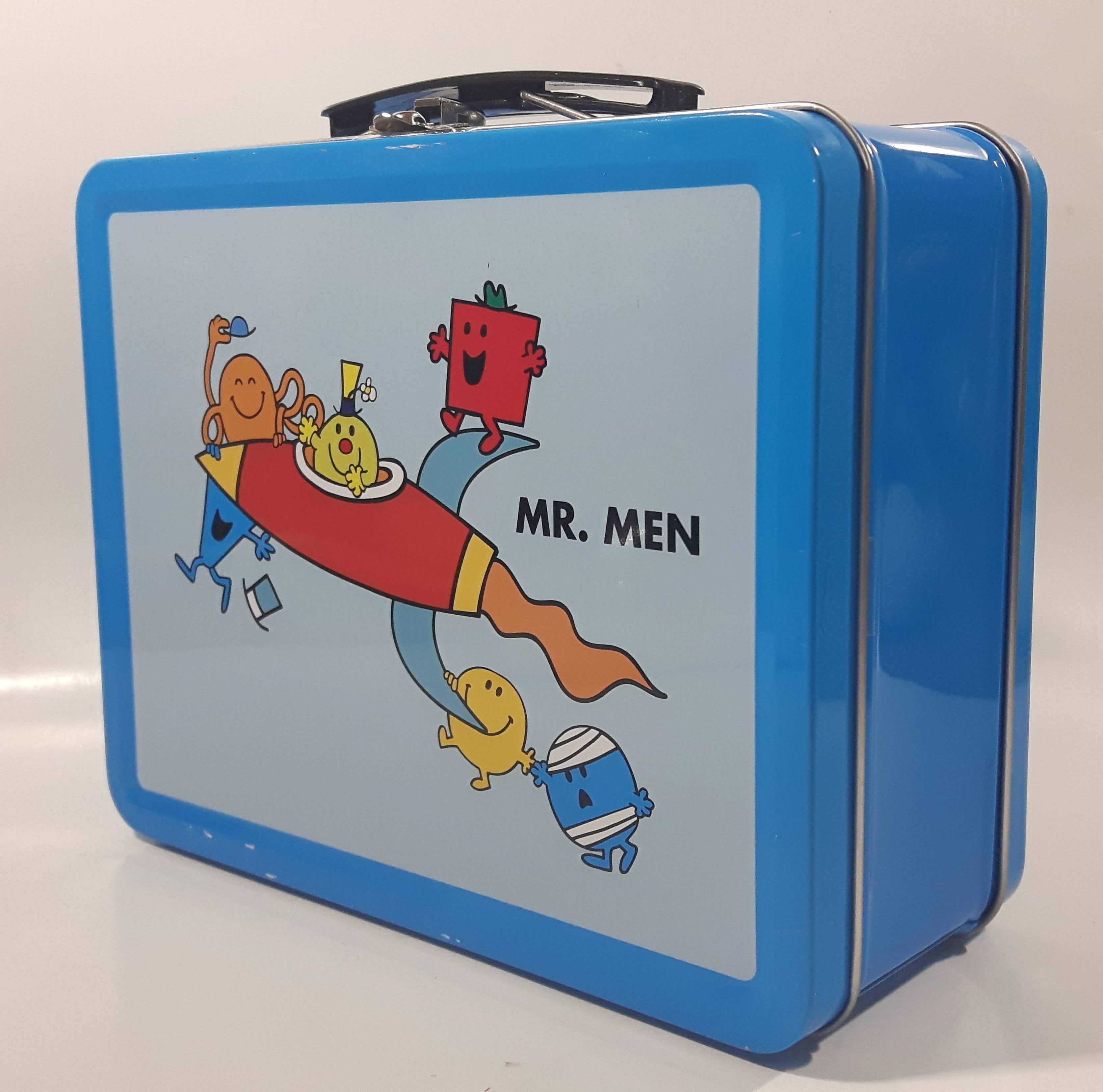 2016 Mr. Men Little Miss Blue Tin Metal Lunch Box 3