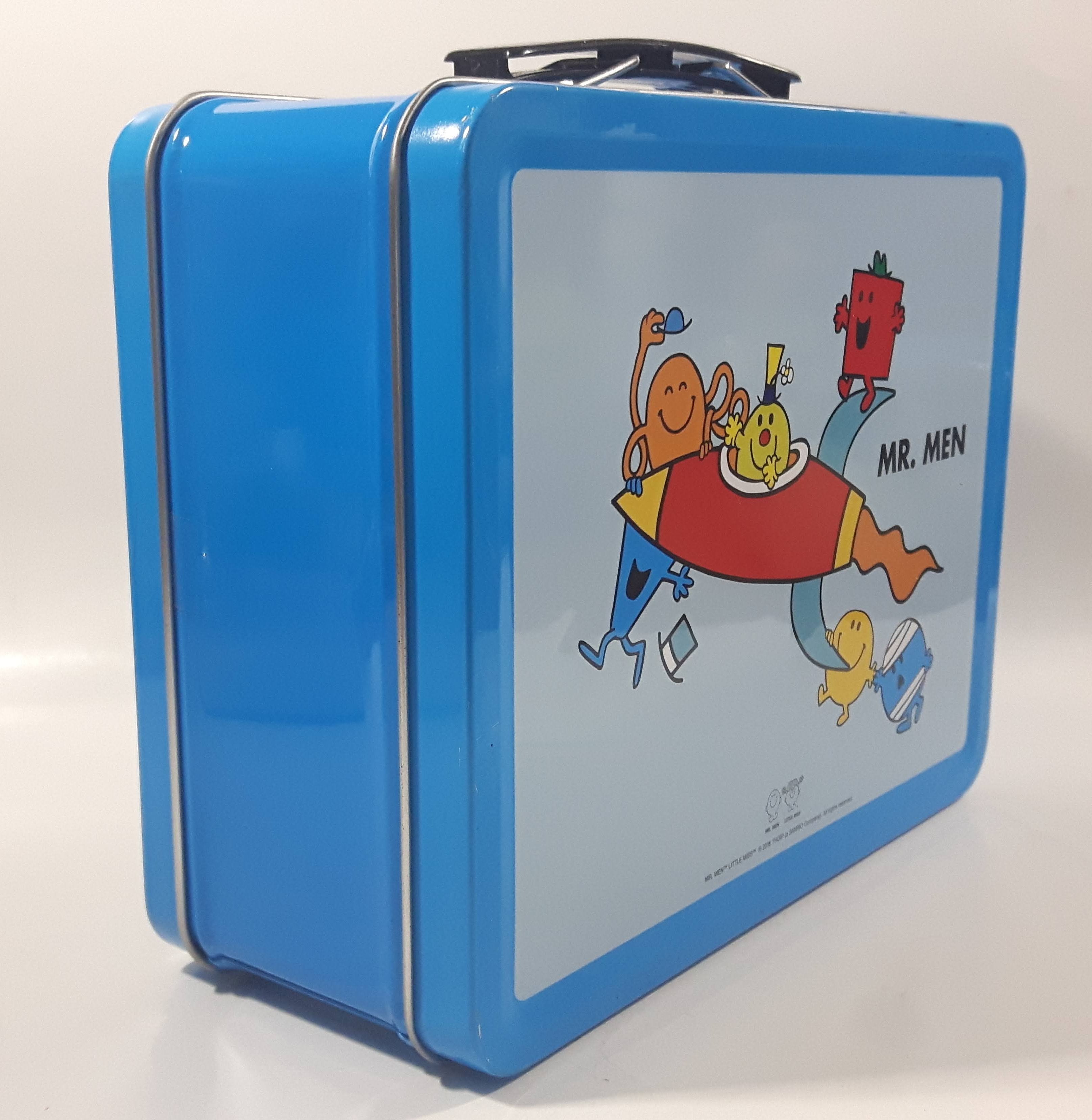 2016 Mr. Men Little Miss Blue Tin Metal Lunch Box 5
