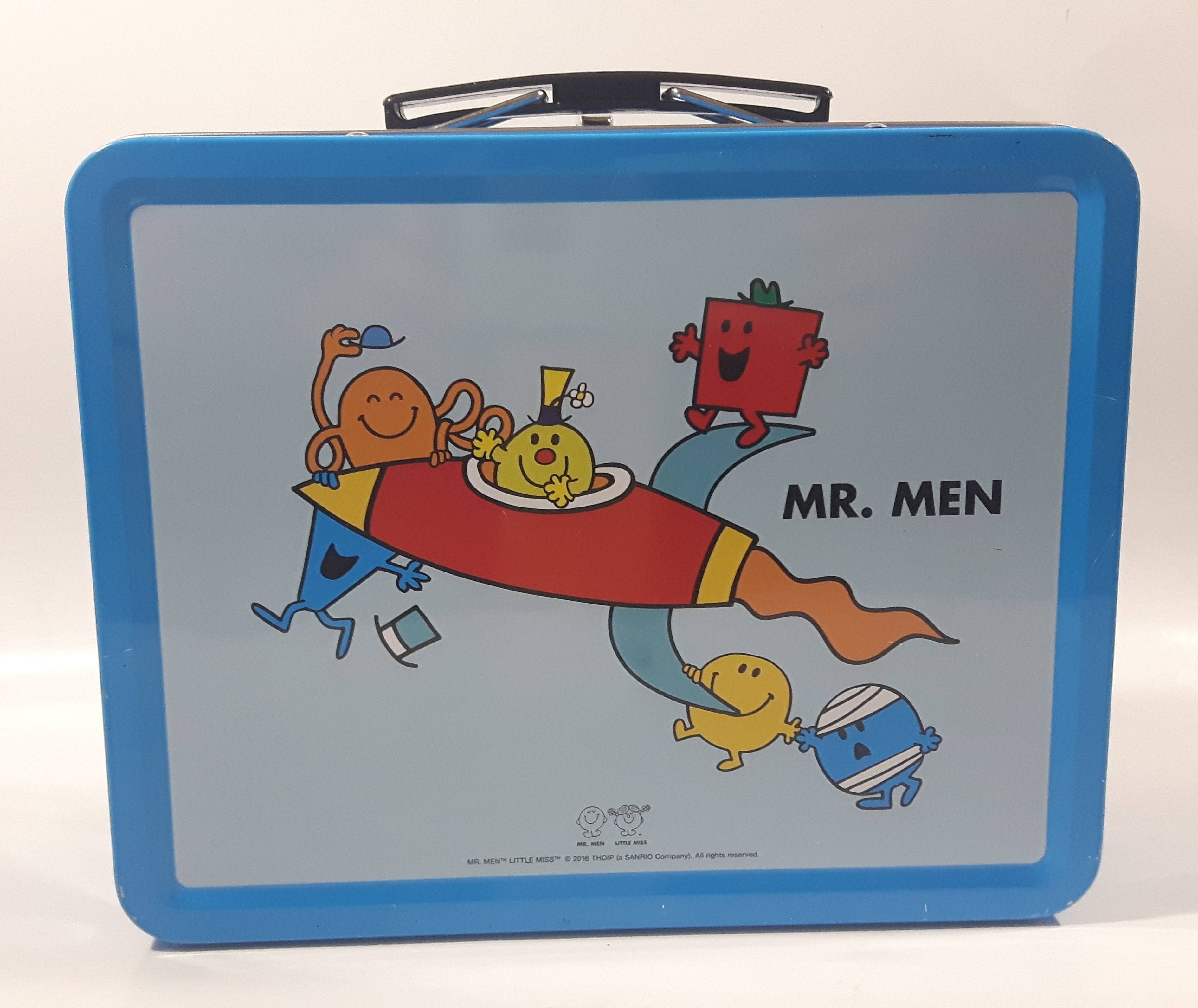 2016 Mr. Men Little Miss Blue Tin Metal Lunch Box 6