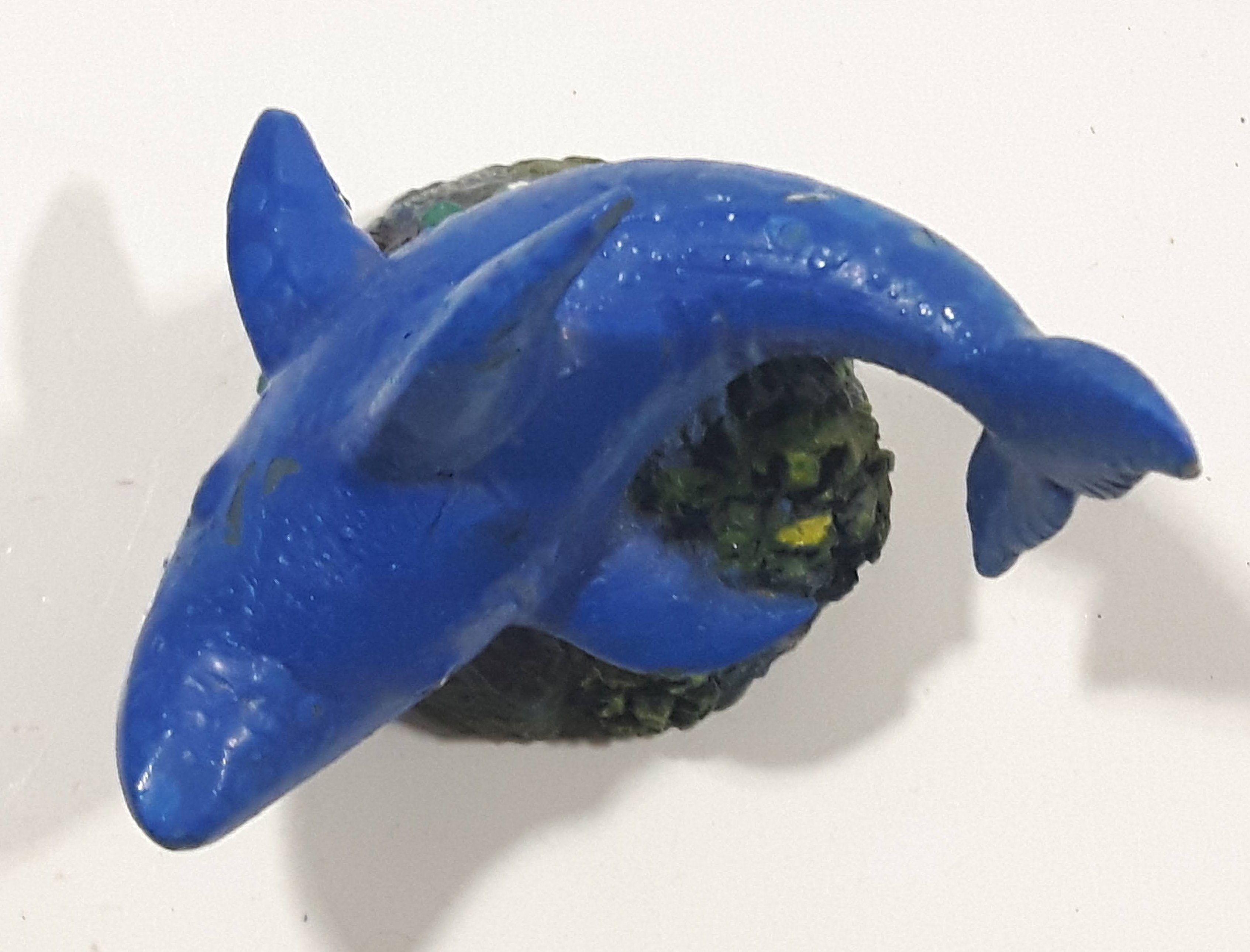 Swimming Blue Shark Small 2" Tall Resin Figurine Sculpture Ornament 9
