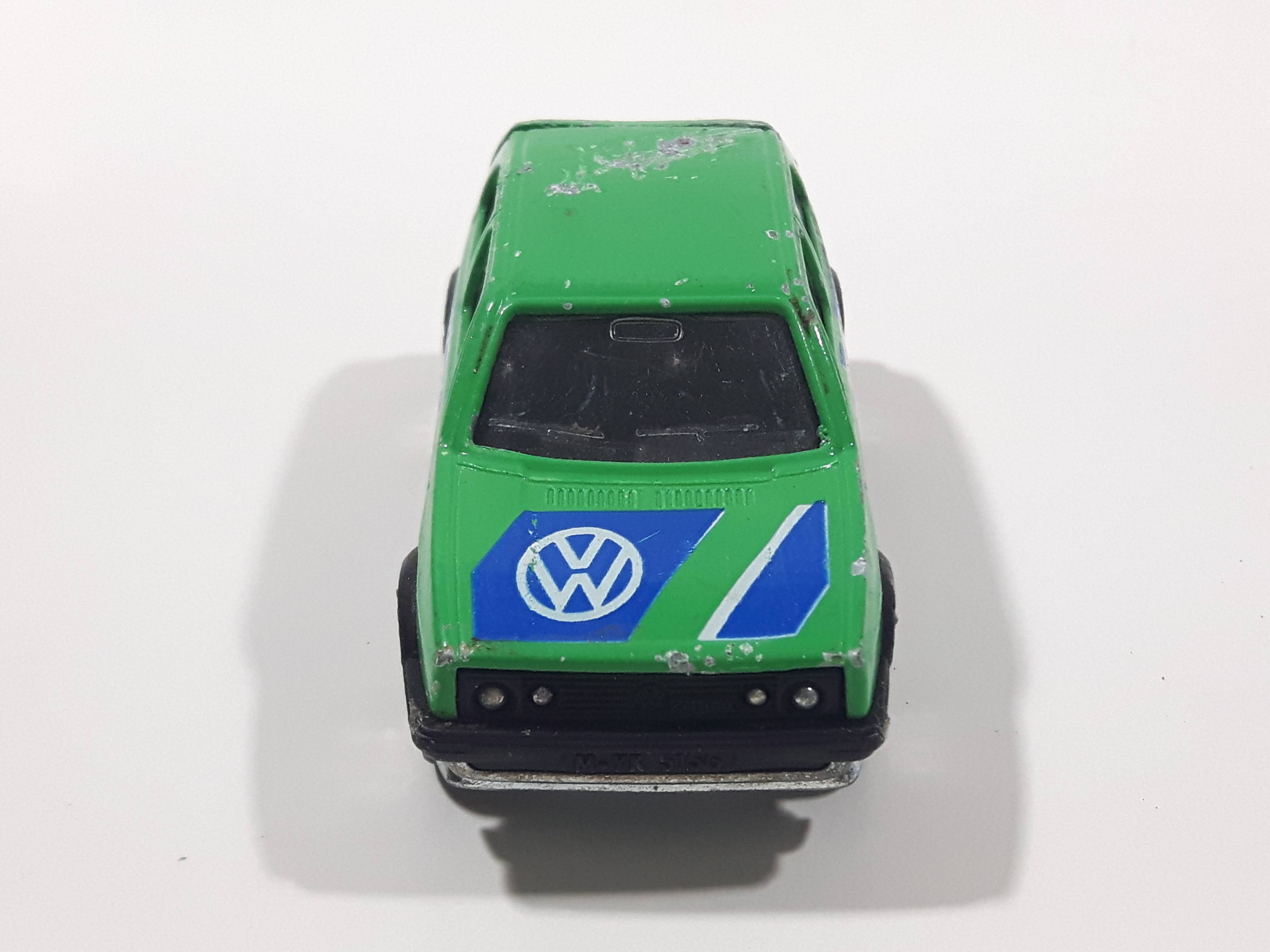 Majorette No. 235 VW Golf GTI Green 1/56 Scale Die Cast Toy Car Vehicle with Opening Rear Hatch 10