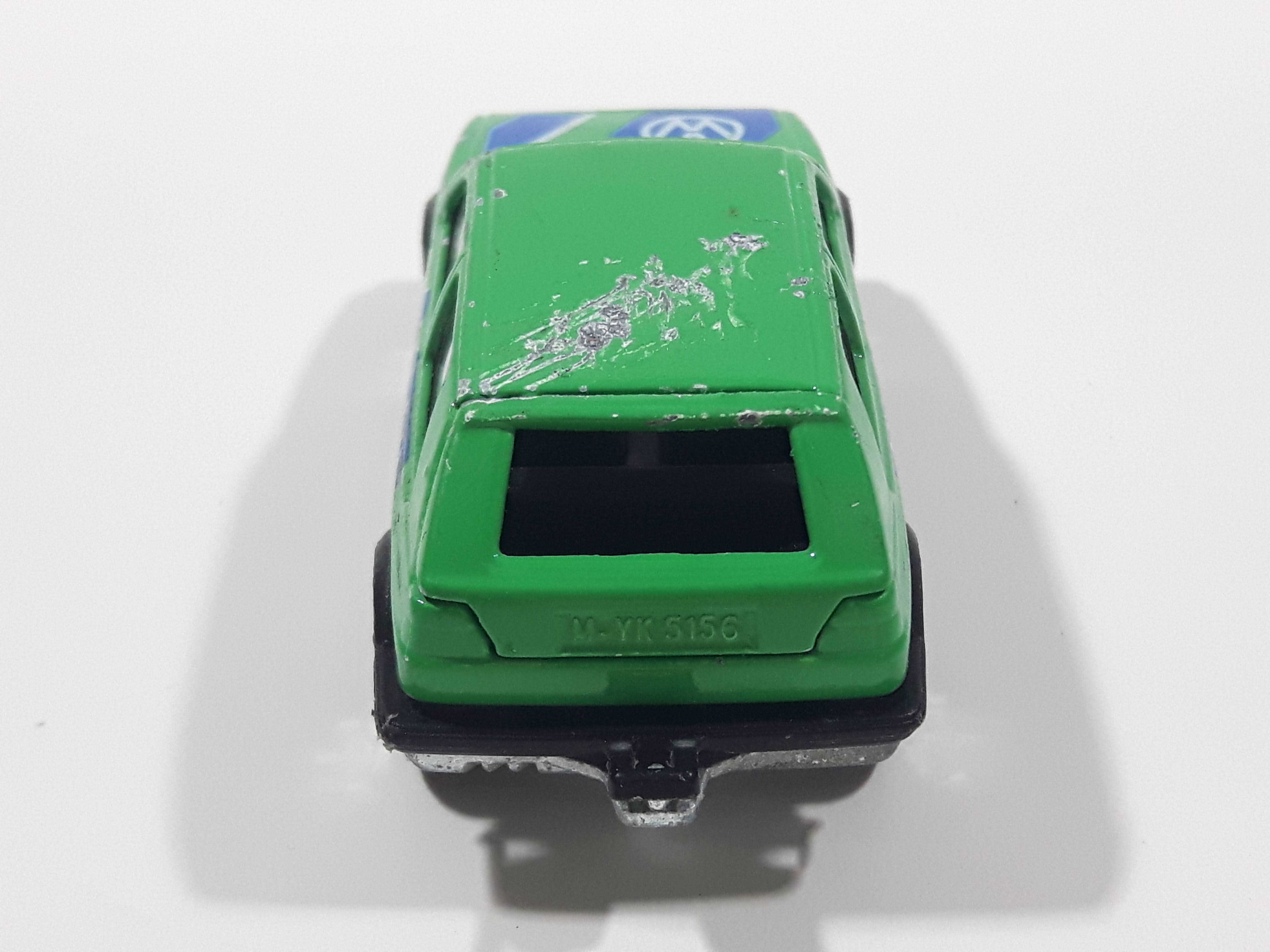 Majorette No. 235 VW Golf GTI Green 1/56 Scale Die Cast Toy Car Vehicle with Opening Rear Hatch 11
