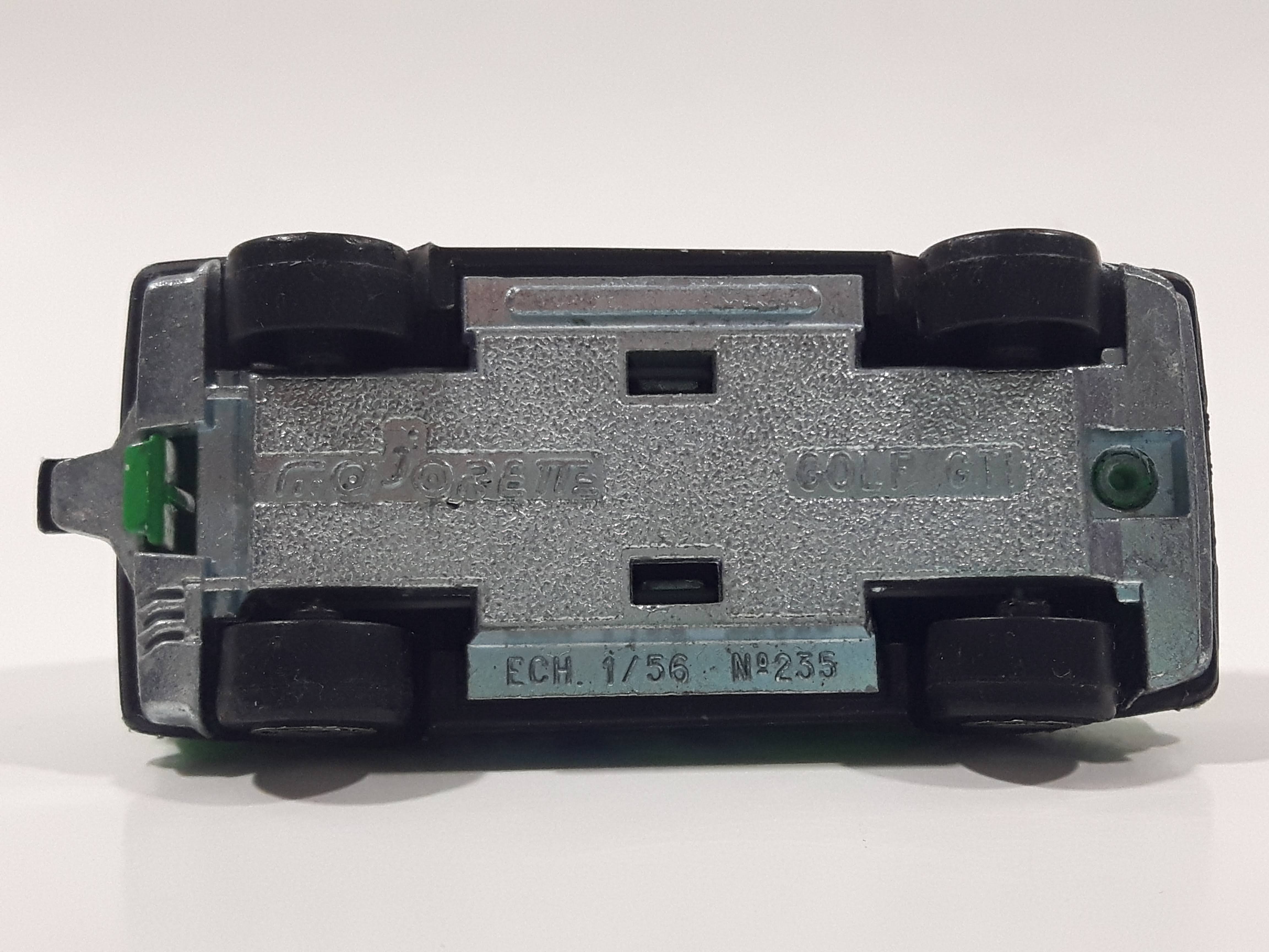 Majorette No. 235 VW Golf GTI Green 1/56 Scale Die Cast Toy Car Vehicle with Opening Rear Hatch 13