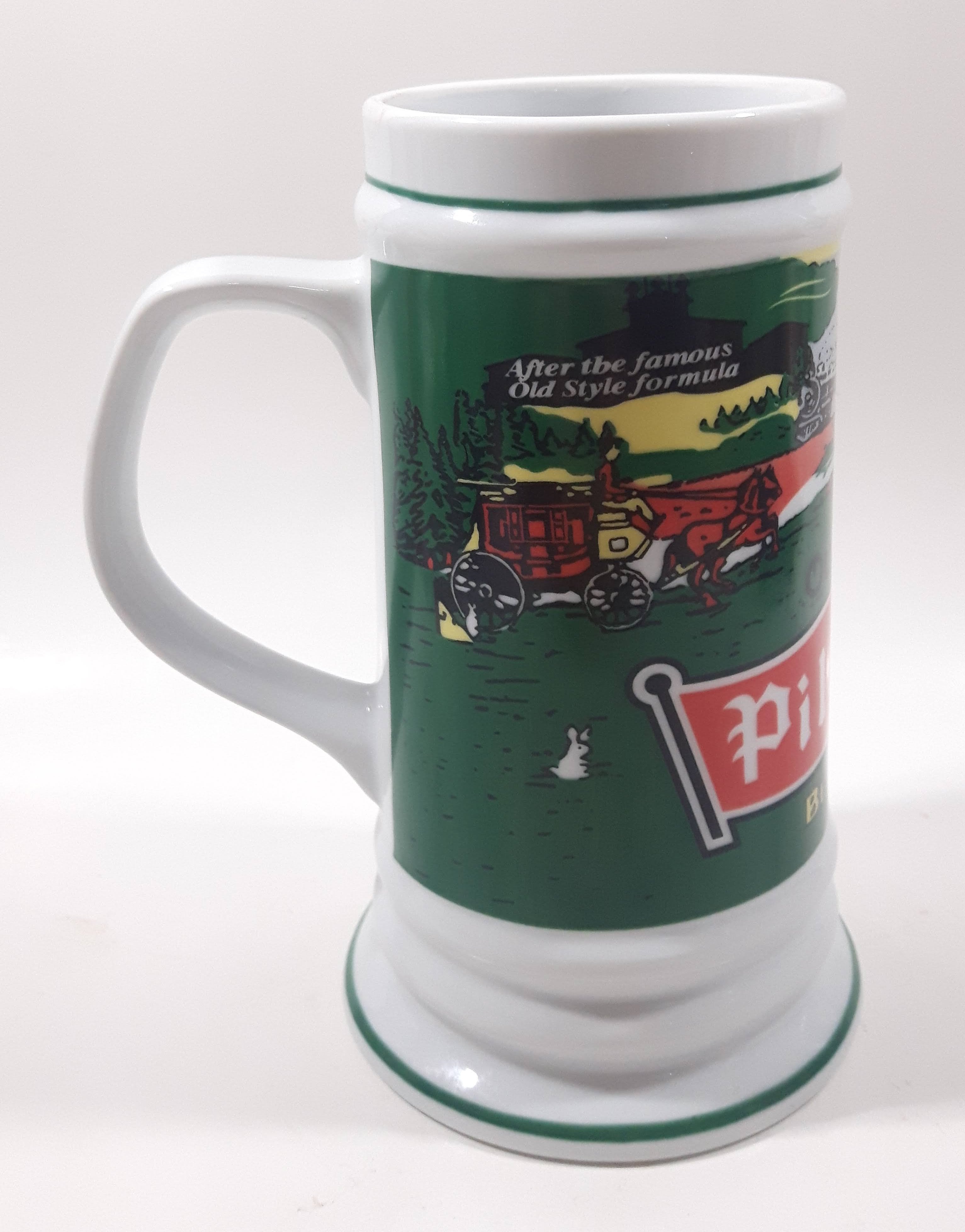 Pilsner Old Style Beer Bunny Rabbit 6 1/4" Tall Stein Mug Breweriana Collectible Drinkware 7