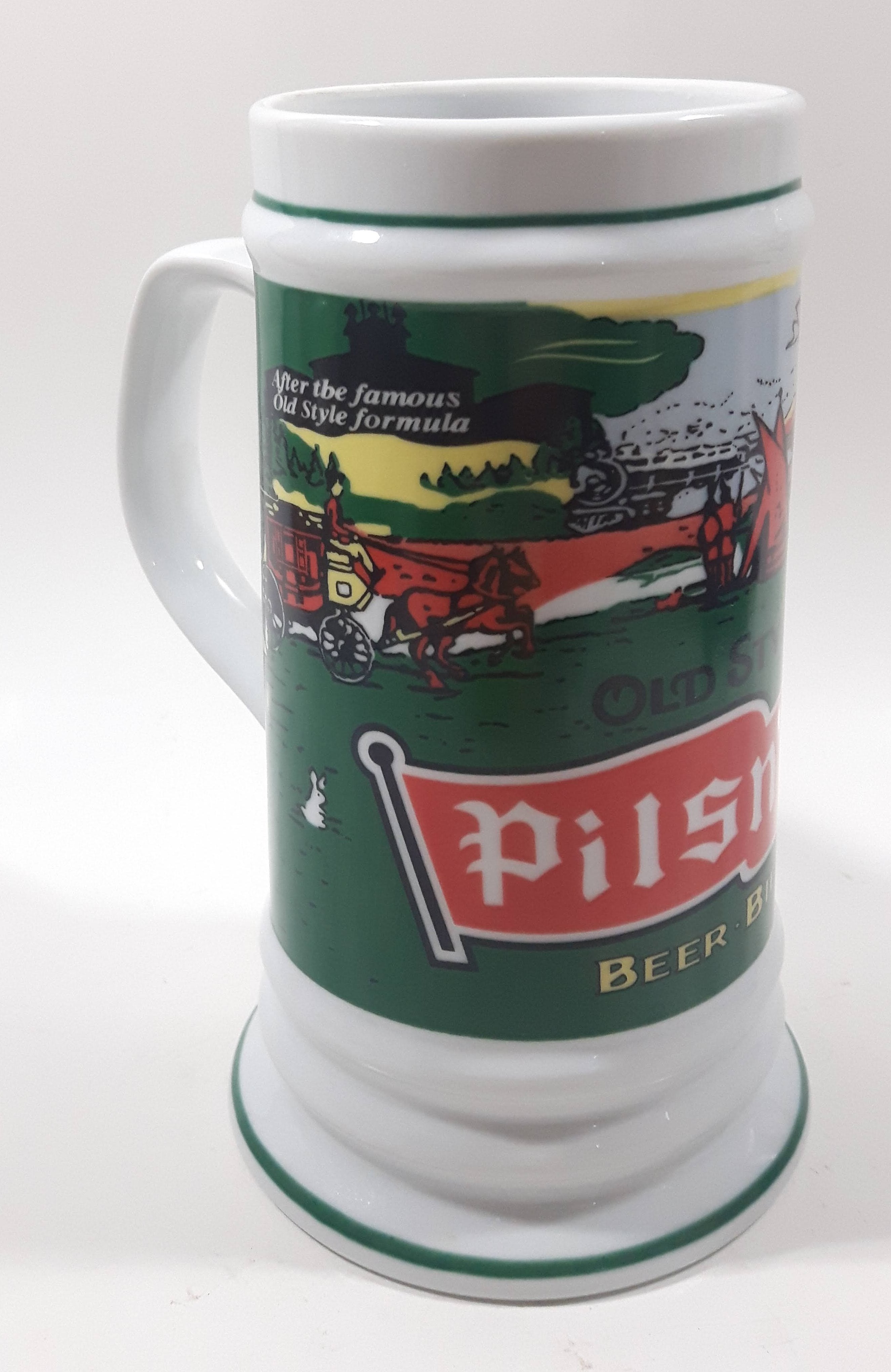 Pilsner Old Style Beer Bunny Rabbit 6 1/4" Tall Stein Mug Breweriana Collectible Drinkware 8