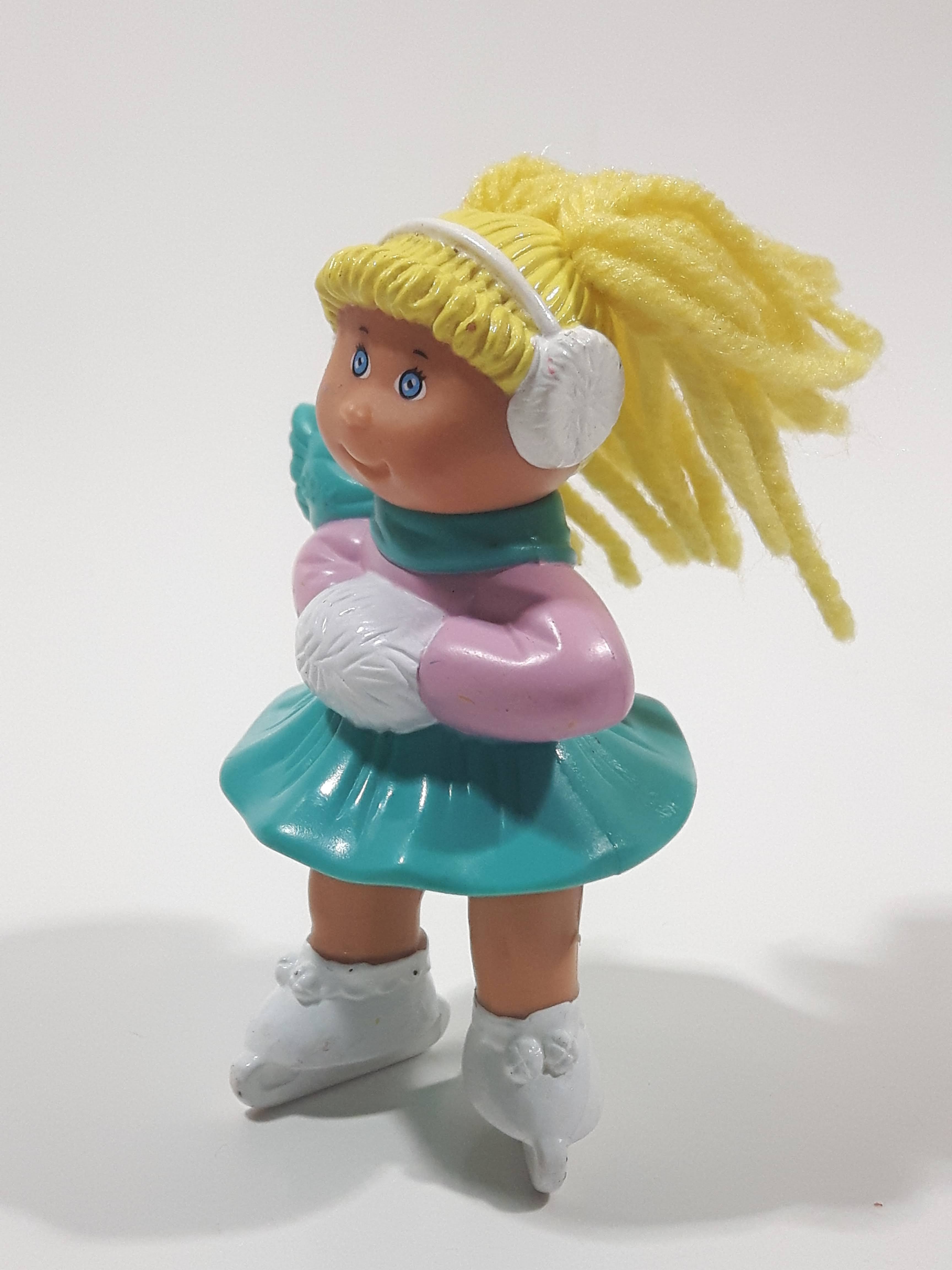 1992 McDonald's CPK Cabbage Patch Kids Character Figure Skating 3 1/4" Tall Plastic Toy Figure 2