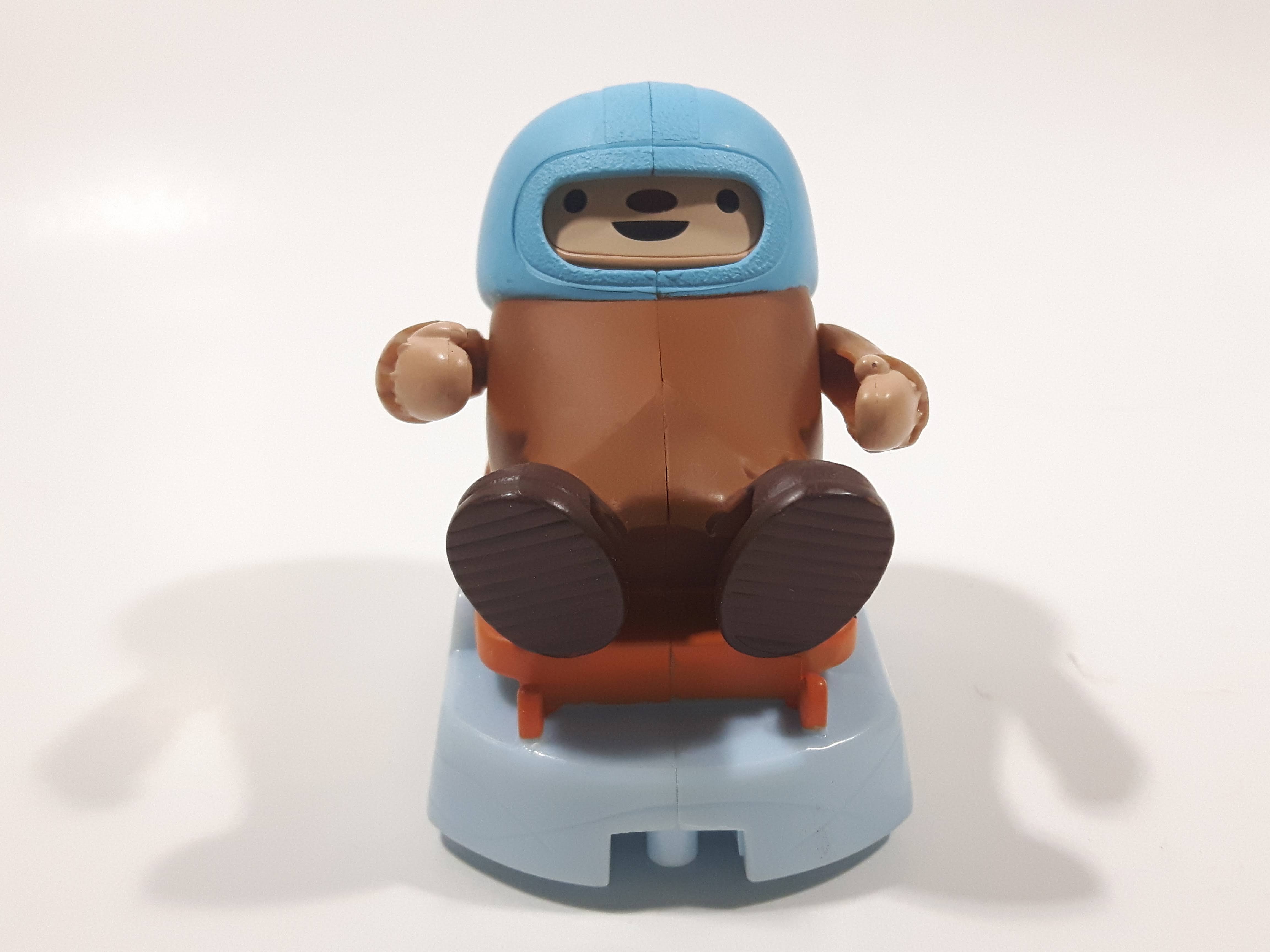 2010 McDonald's 2010 Vancouver Winter Olympic Games Quatchi Luge 2 1/2" Tall Plastic Toy 2